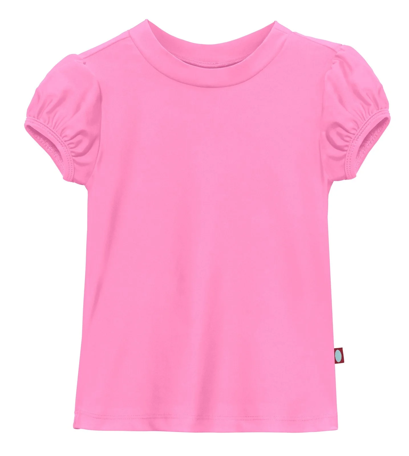 Girls UPF 50+ Puff Sleeve Rashguard | Medium Pink - Remutear