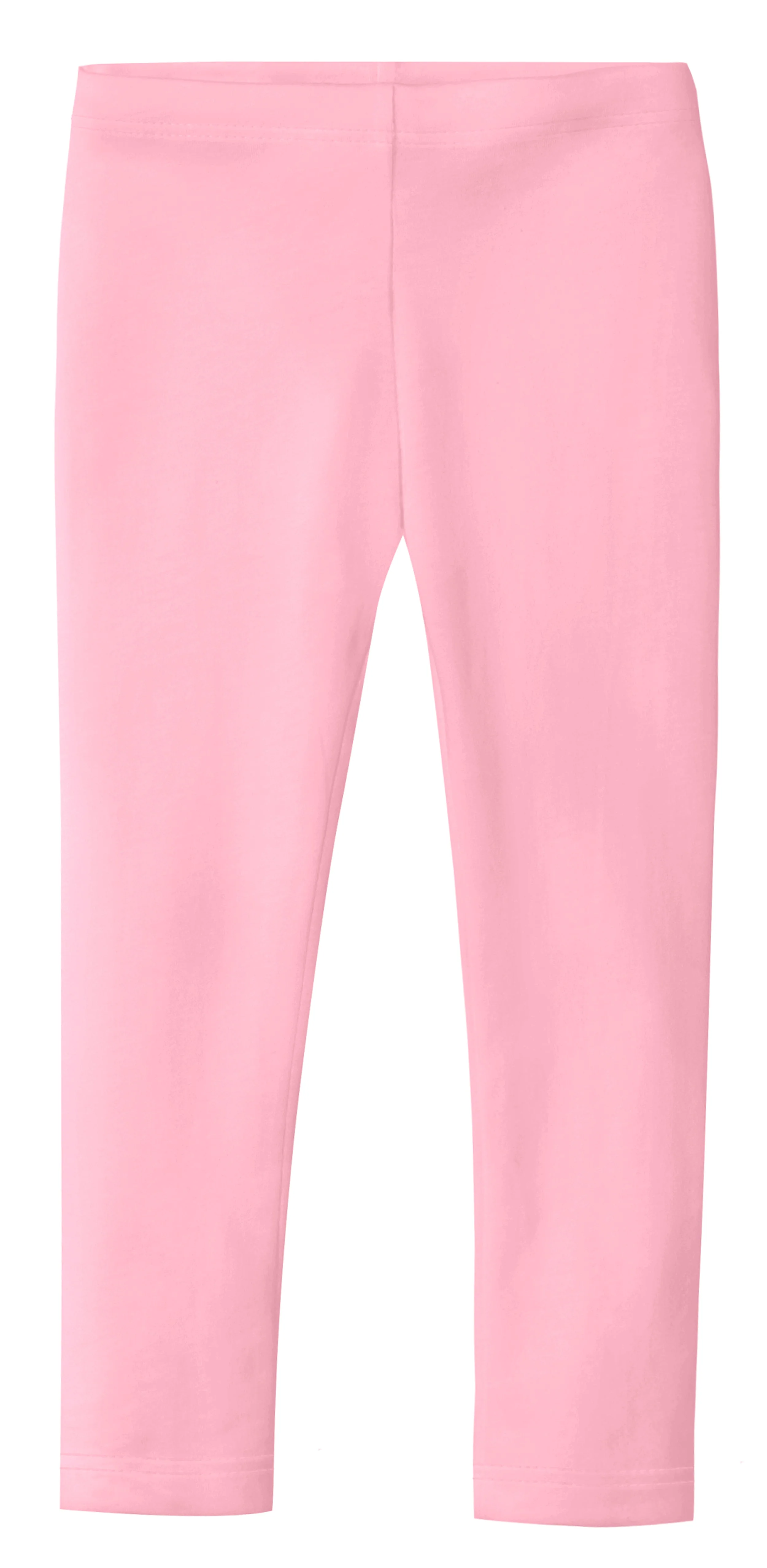 Girls Soft Organic Cotton Leggings | Bright Light Pink - Remutear