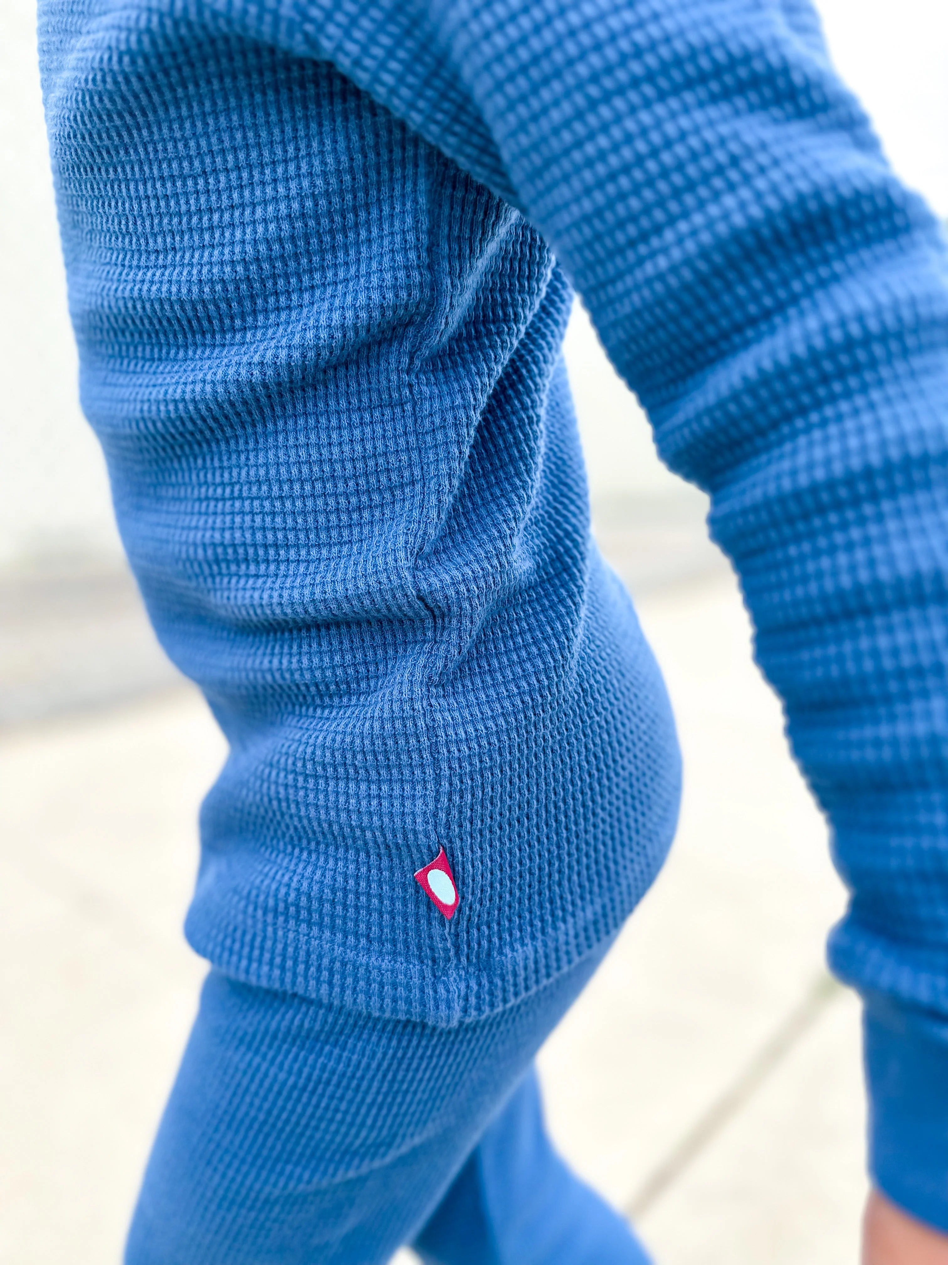 Boys and Girls 100% Cotton Soft & Warm Heavier Thermal Long John Set | Candy Apple - Remutear