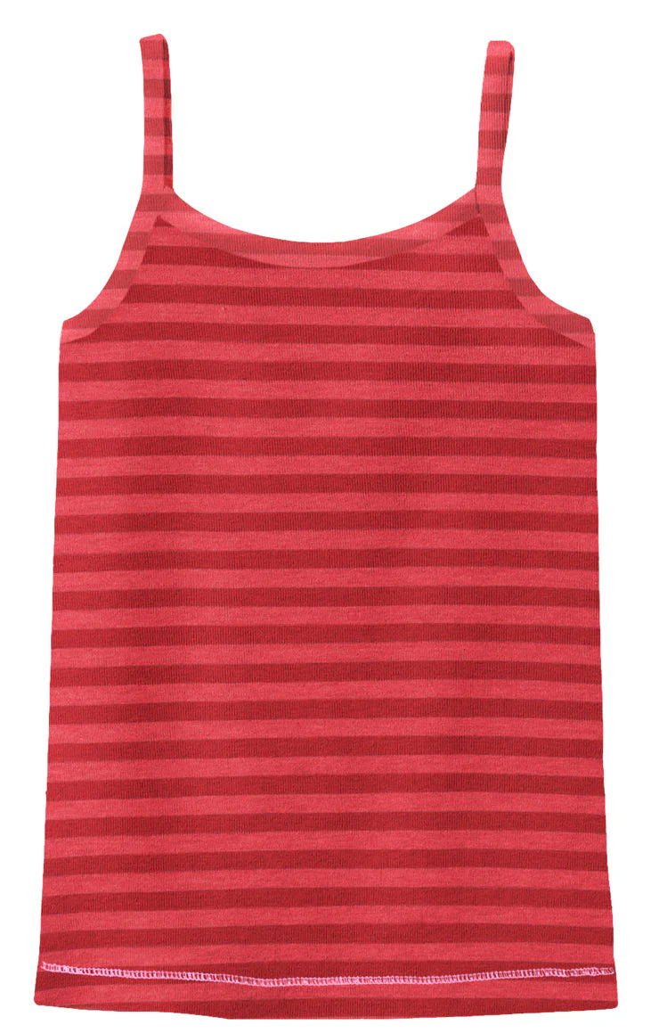 Girls Camisole - Stripes | Red - Remutear