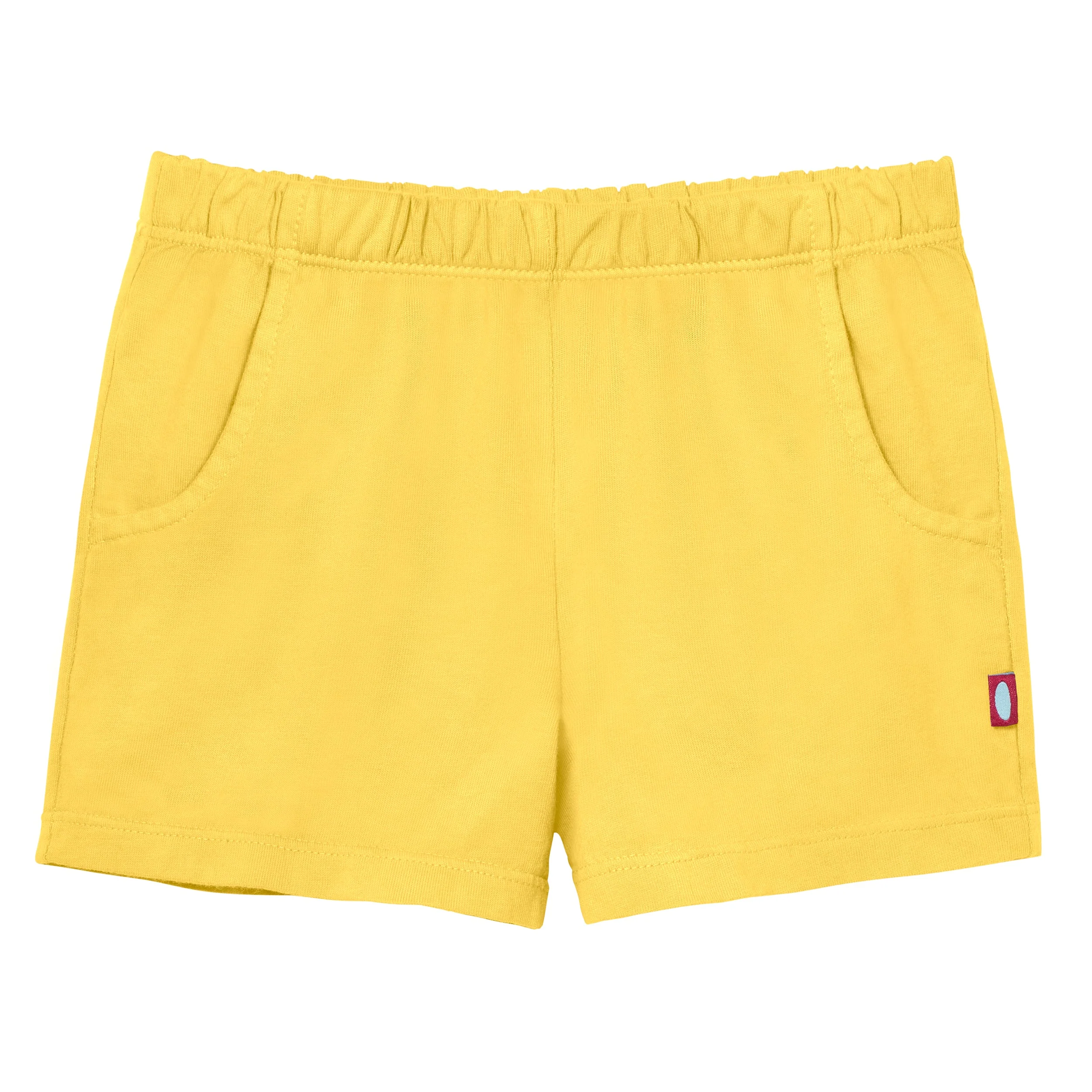Girls Soft Cotton UPF 50+ Jersey Pocket Shorts | Yellow - Remutear