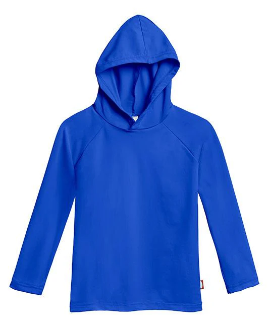 Unisex UPF 50+ Long Sleeve Hooded Rashguard | Royal Blue - Remutear