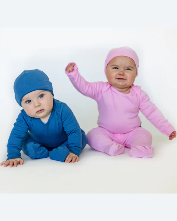 Super-Soft Organic Cotton Baby Rib Long Sleeve Lap Tee| Deep Purple - Remutear