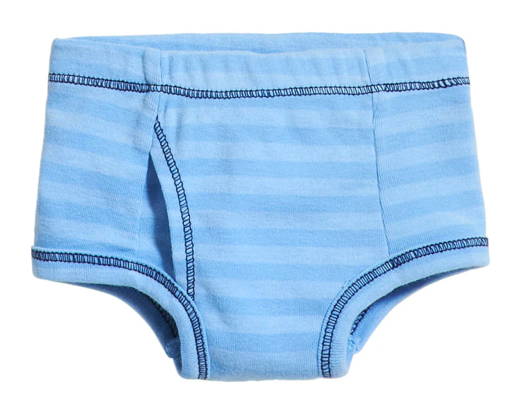 Boys Striped Briefs-Seconds| Damage - Bright Light Blue - Remutear