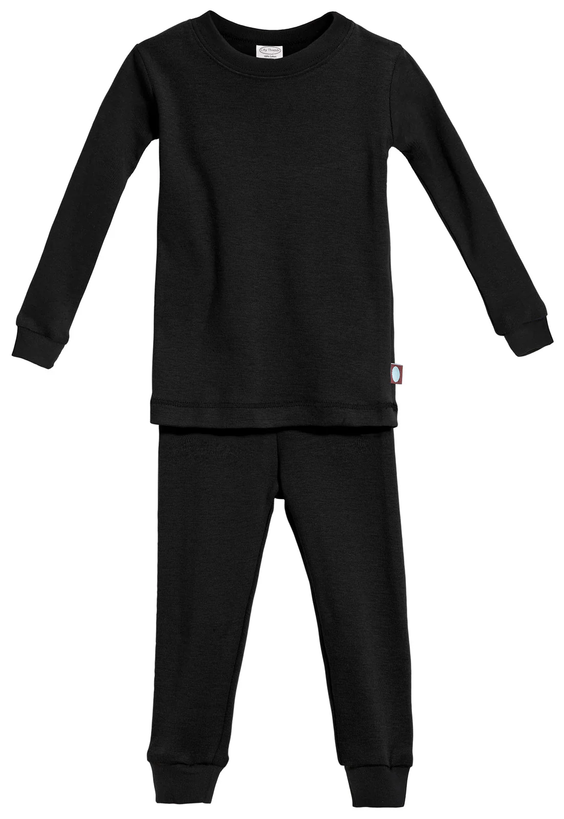Boys and Girls Soft Organic Cotton Snug Fit Pajama Sets   | Black - Remutear