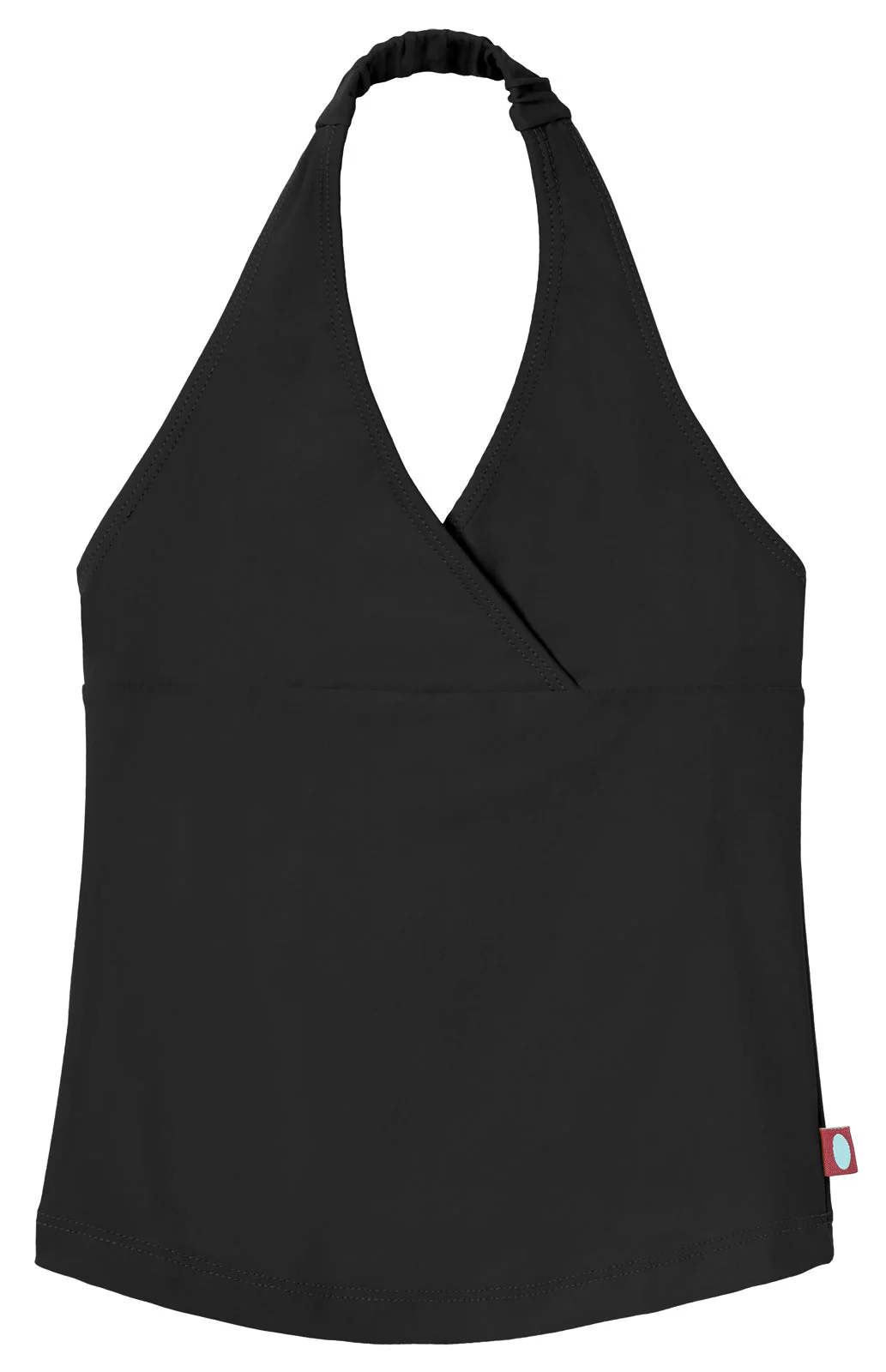 Girls UPF 50+ Swim Halter Top | Black - Remutear