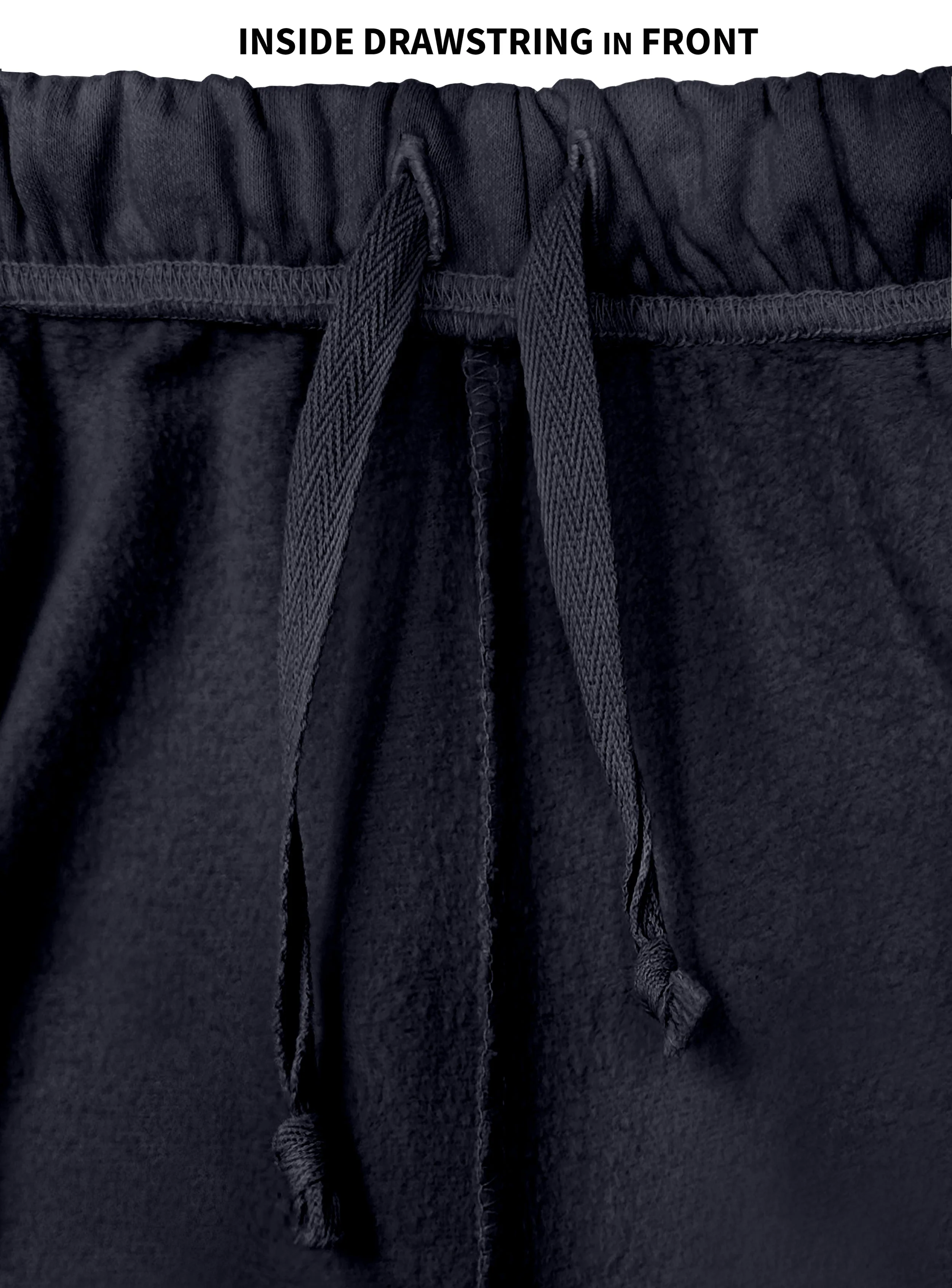 The Softest Men's 100% Cotton Fleece Athletic Short | Dark Navy - Remutear