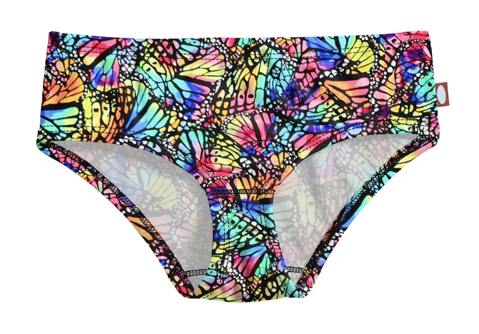 Girls UPF 50+ Printed Swim Briefs  | Butterfly Wings - Remutear