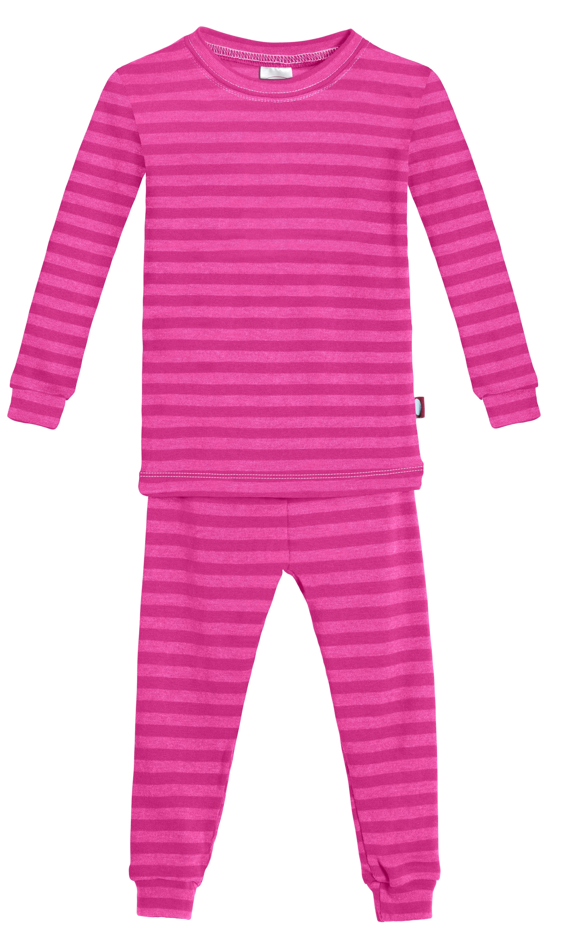 Boys and Girls Striped Pajama Set | Hot Pink - Remutear