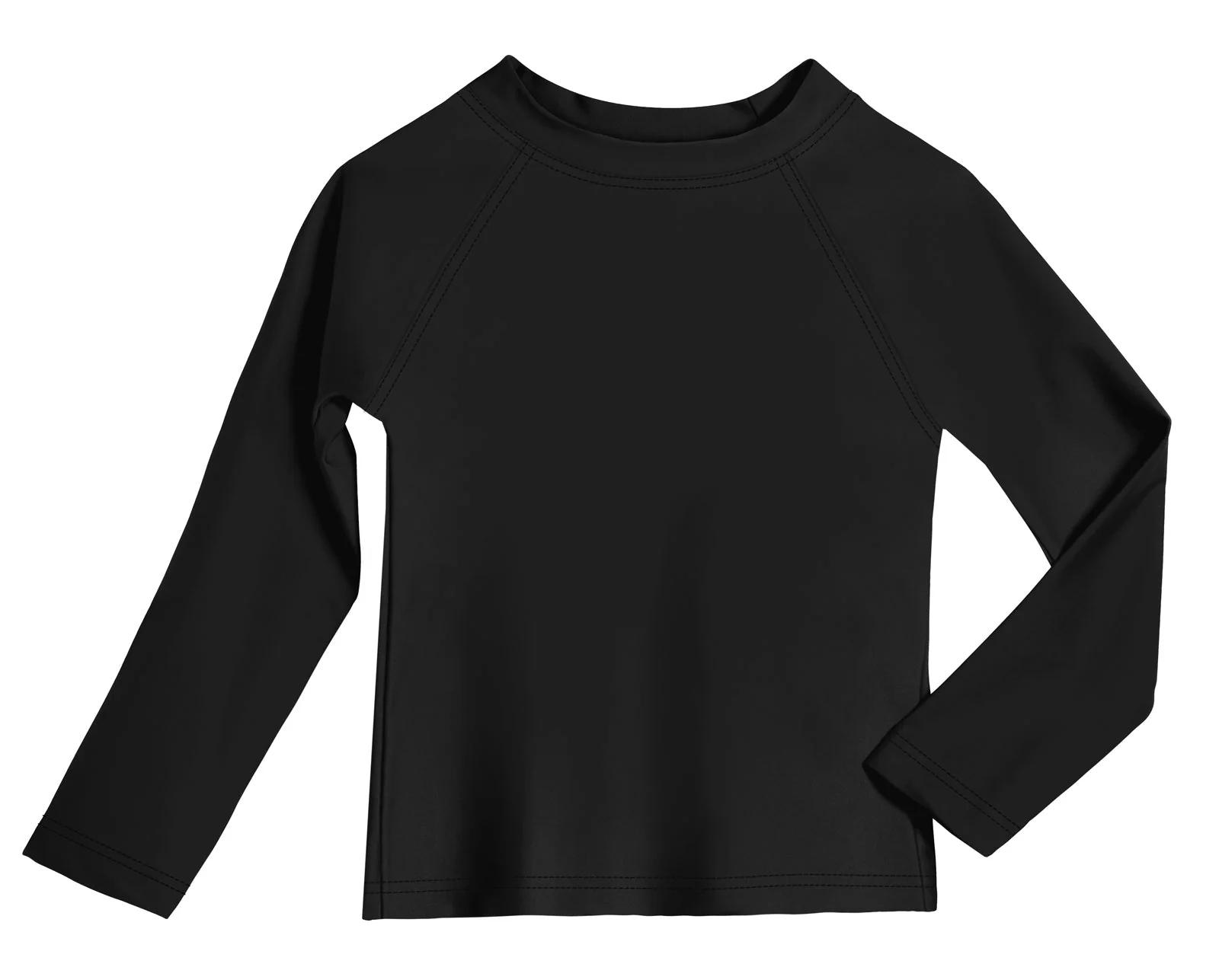 Boys UPF 50+ Recycled Nylon Long Sleeve Rashguard | Black - Remutear