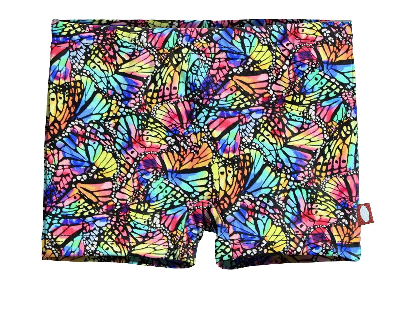 Girls UPF 50+ Printed Swim Boy Shorts  | Butterfly Wings - Remutear
