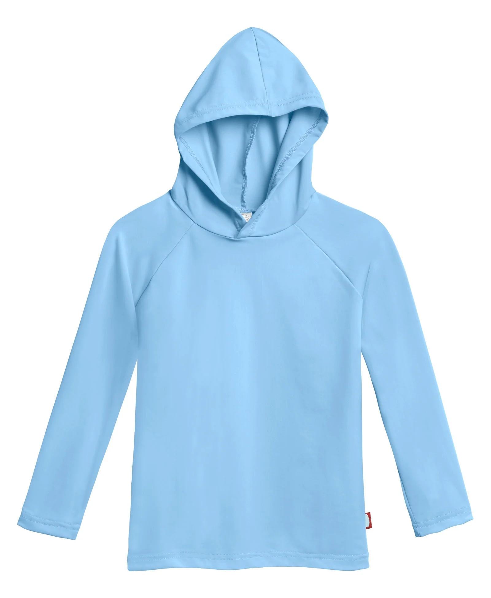 Unisex UPF 50+ Long Sleeve Hooded Rashguard | Bright Light Blue - Remutear