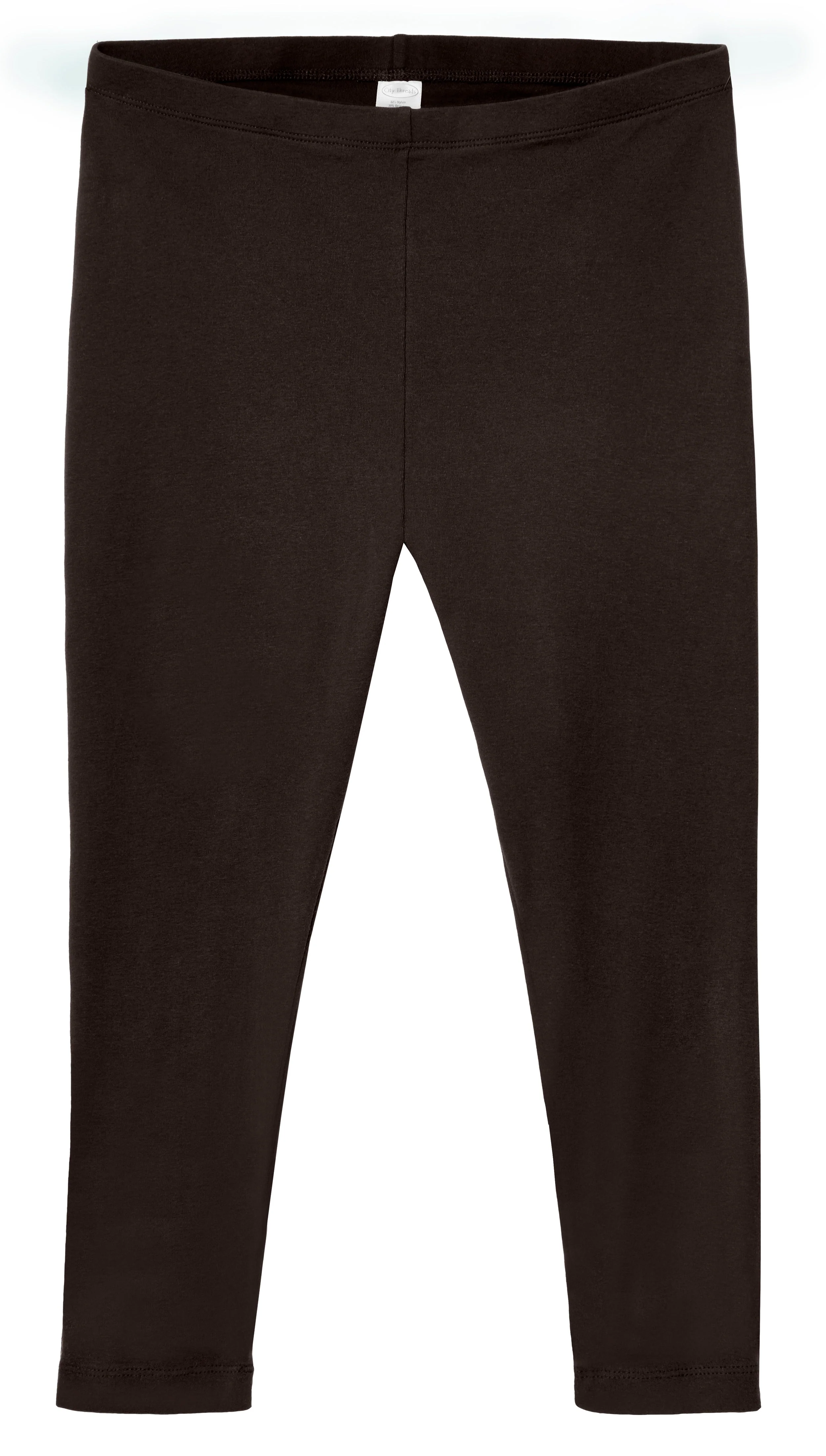 Women's 100% Cotton Soft Capri Leggings | Chocolate - Remutear