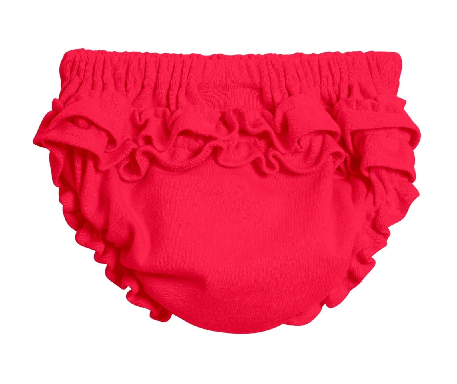 Girls Soft Cotton Ruffle Diaper Cover | Candy Apple - Remutear