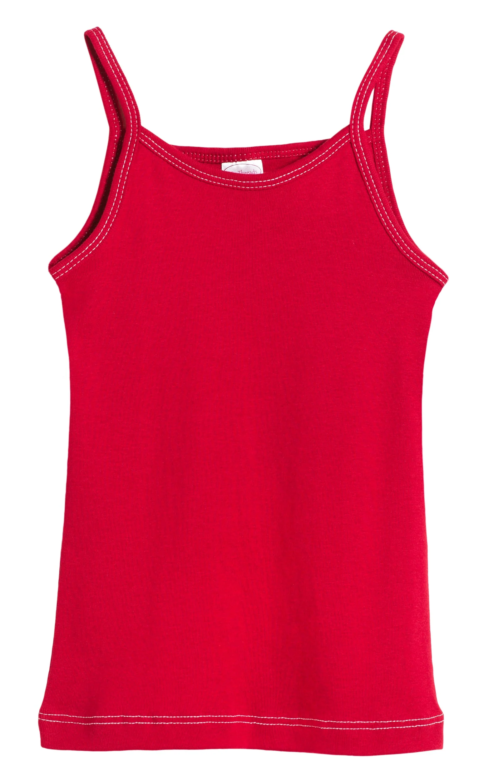 Girls Soft Cotton Camisole | Red - Remutear