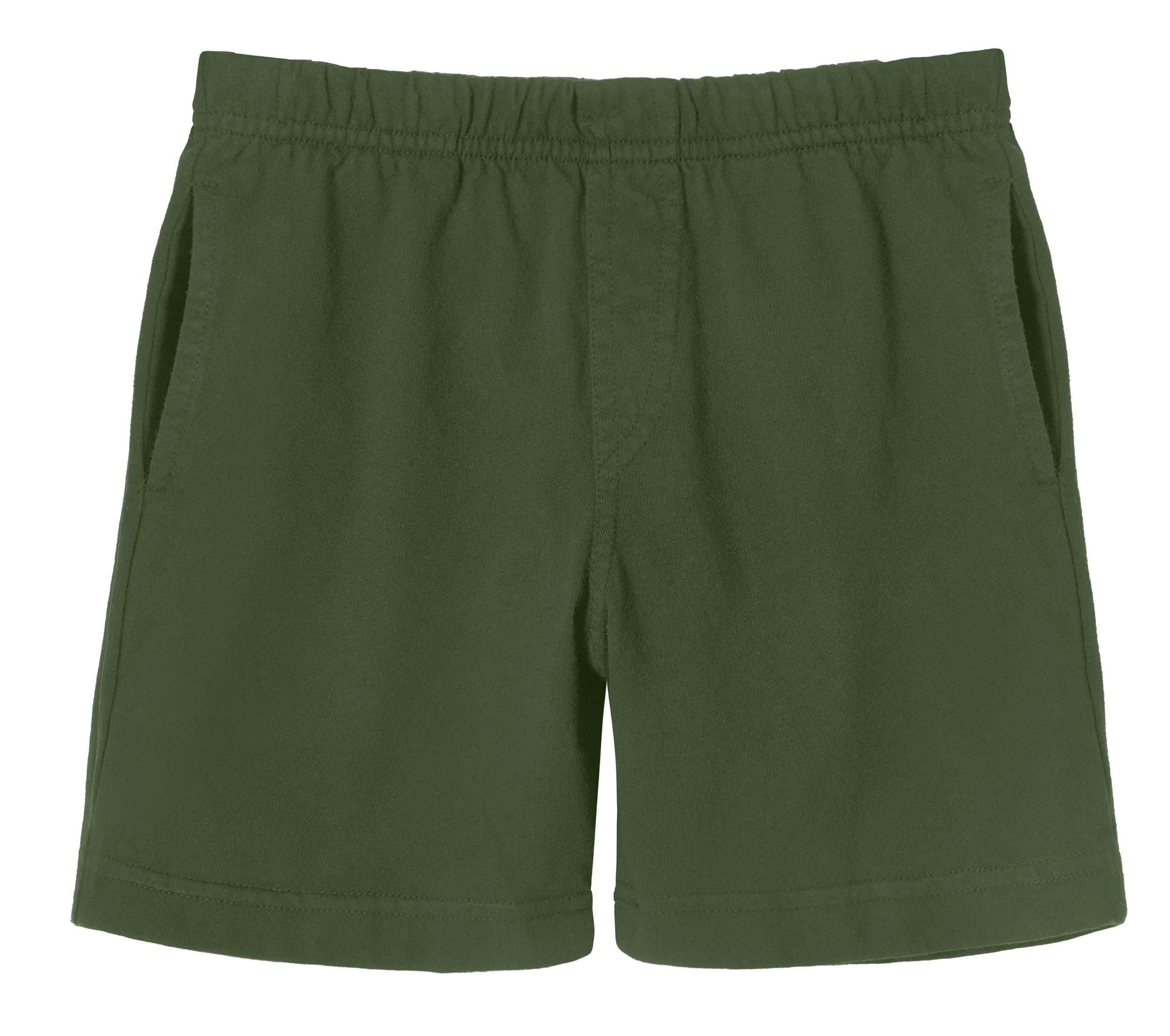 Boys Soft Cotton UPF 50+ Above-Knee Side Pocket Shorts | Turtle - Remutear