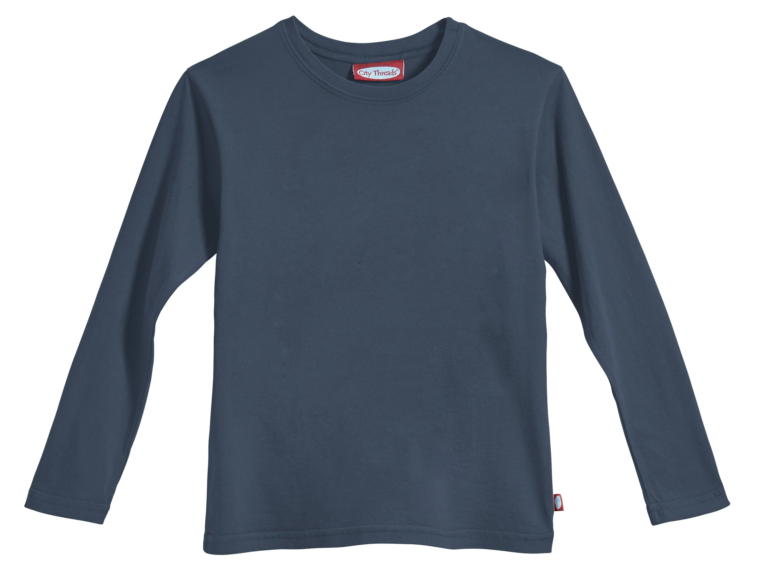 Boys Soft Cotton Jersey Long Sleeve Tee | Midnight - Remutear