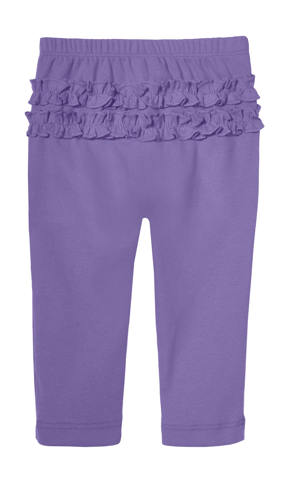 Baby Ruffle Butt Soft Cotton Leggings | Deep Purple - Remutear