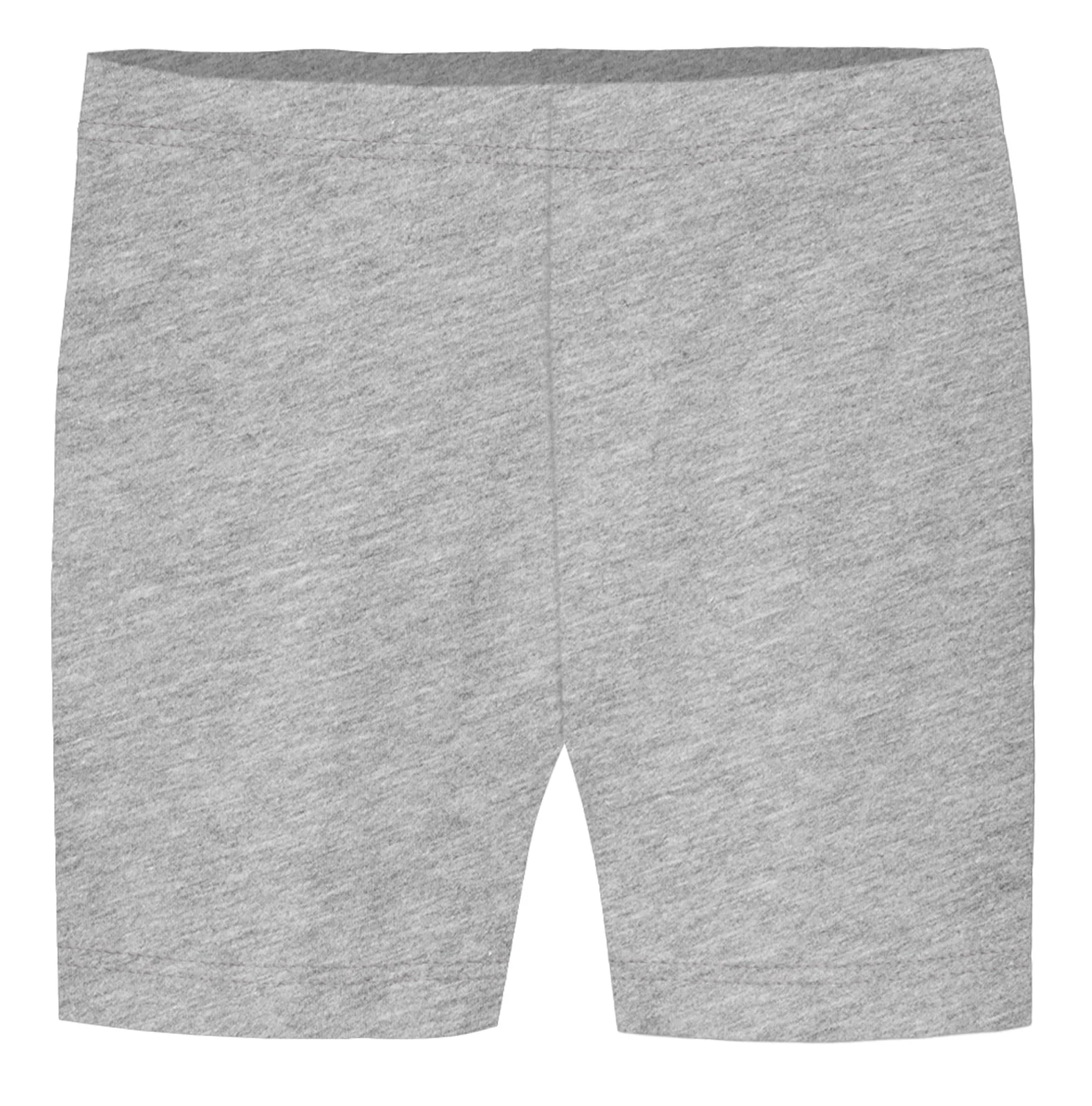 Girls Soft 100% Cotton Bike Shorts | Heather Gray - Remutear