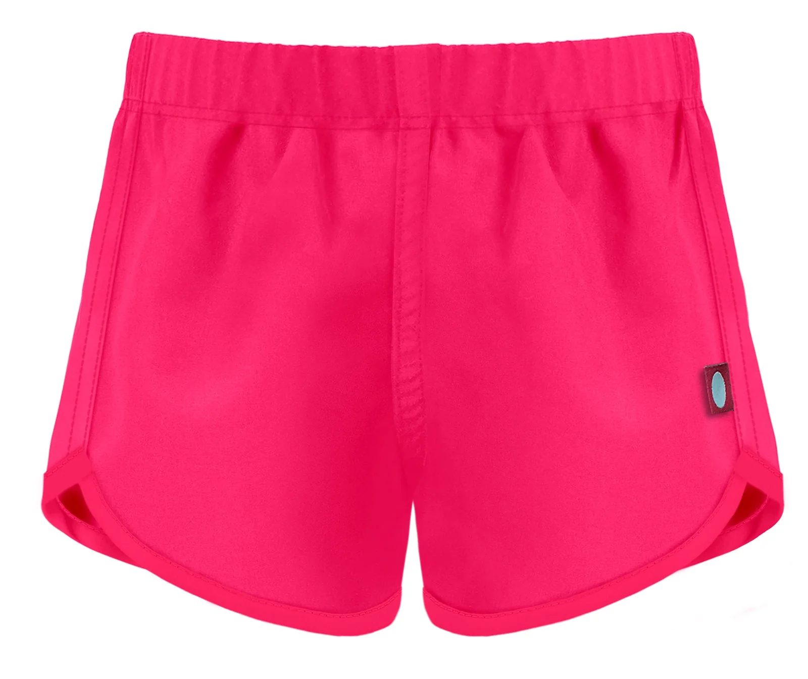Girls UPF 50+ Swim/Camp Board Short | Hot Pink w. Matching Trim - Remutear