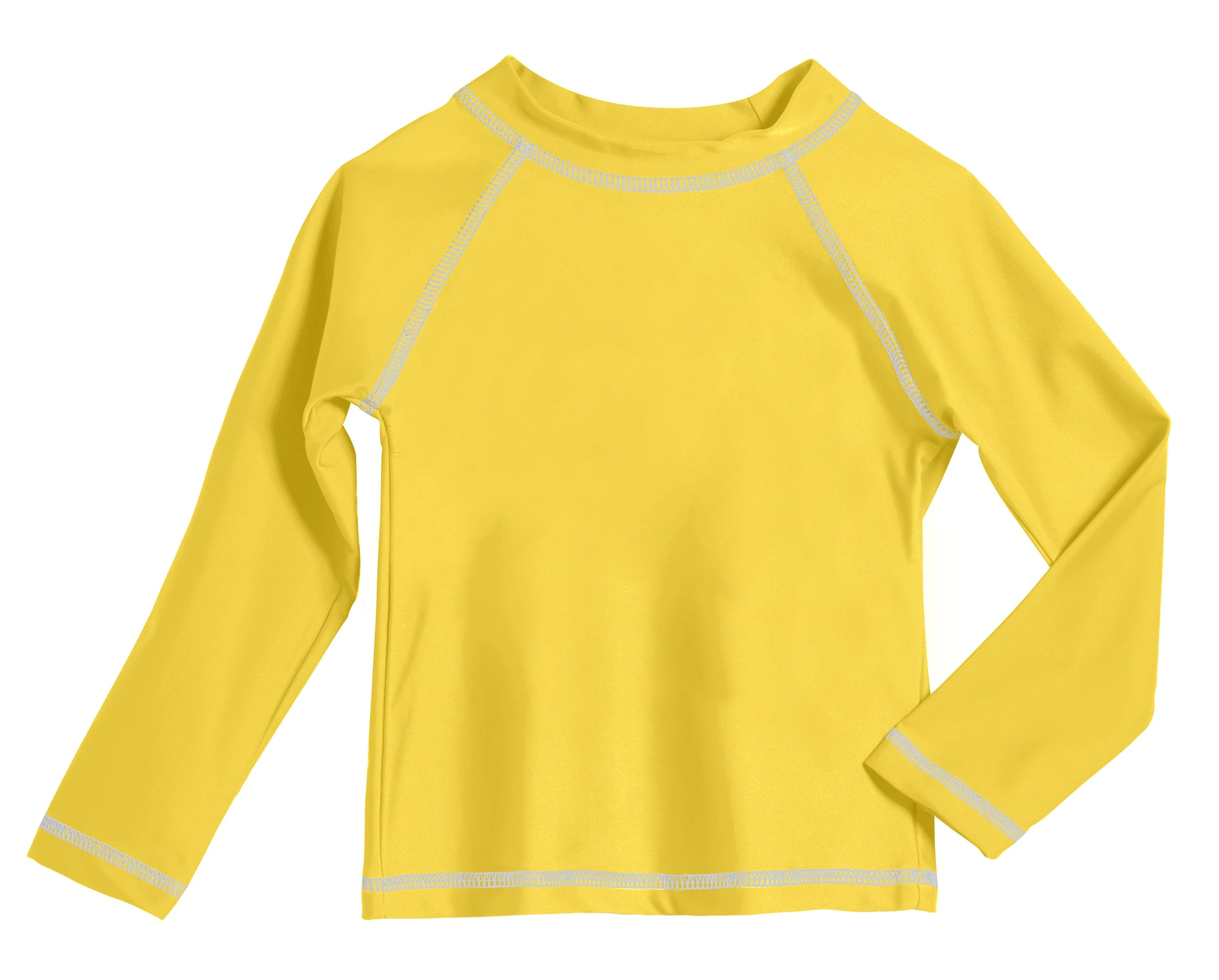 Boys UPF 50+ Long Sleeve Rashguard | Yellow - Remutear