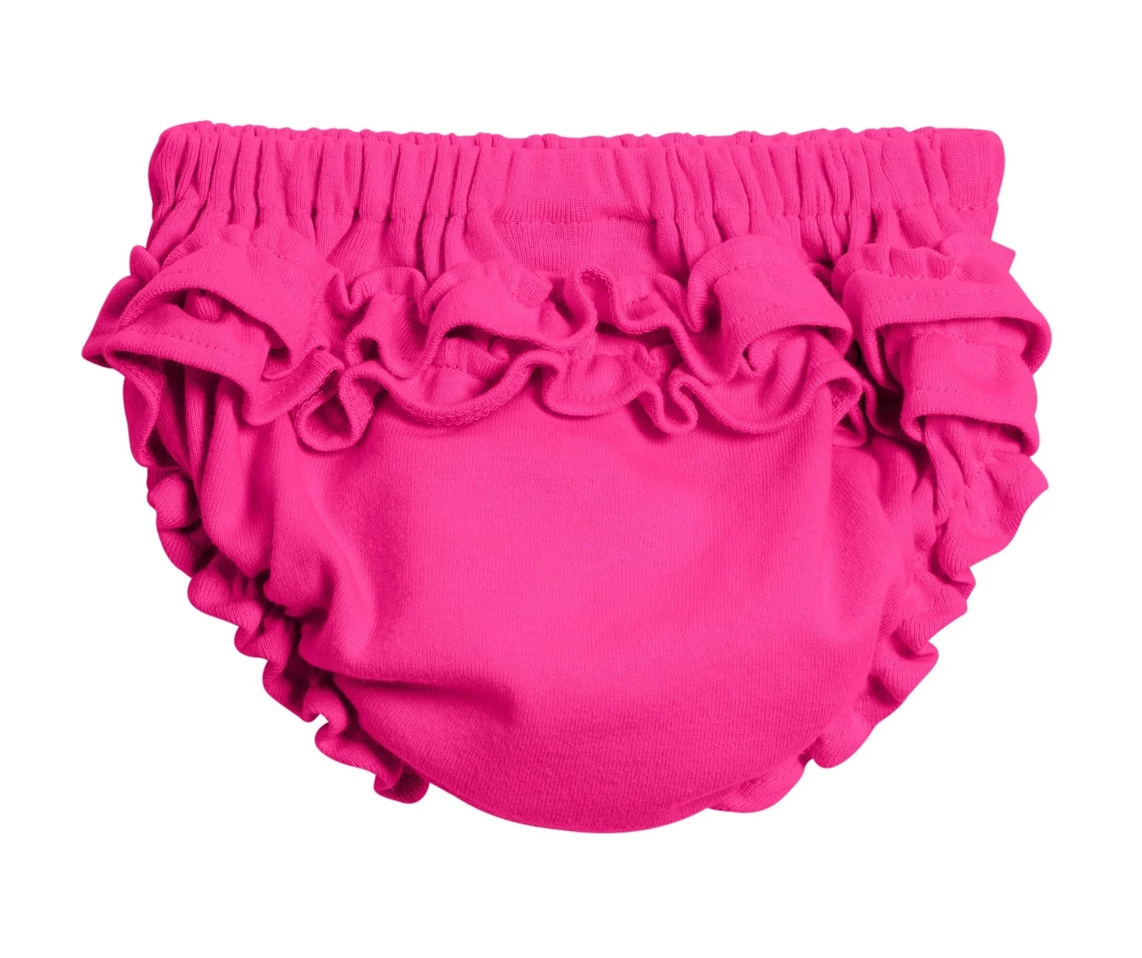 Girls Soft Cotton Ruffle Diaper Cover | Hot Pink - Remutear