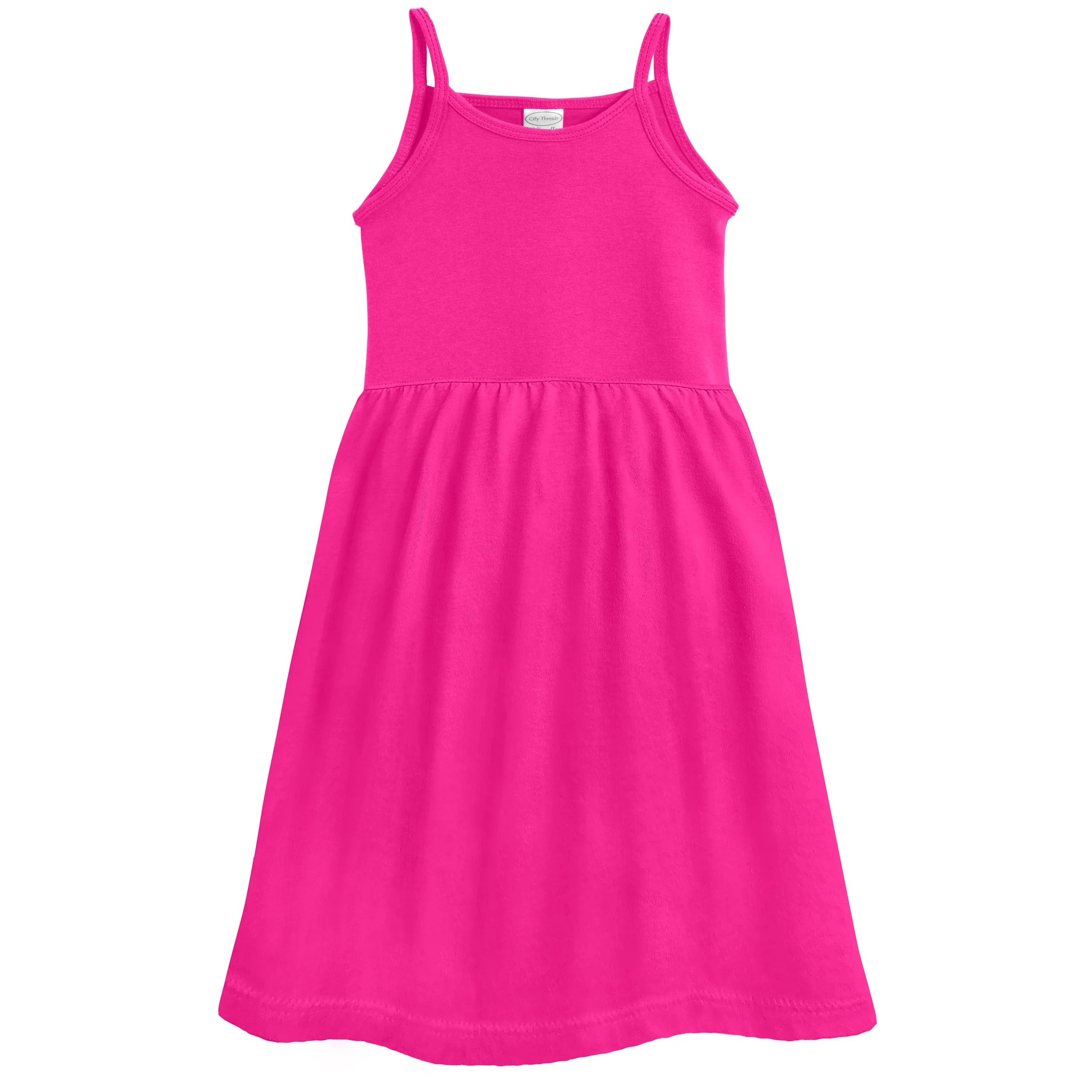 Soft Organic Cotton Empire Camisole Sundress | Hot Pink - Remutear