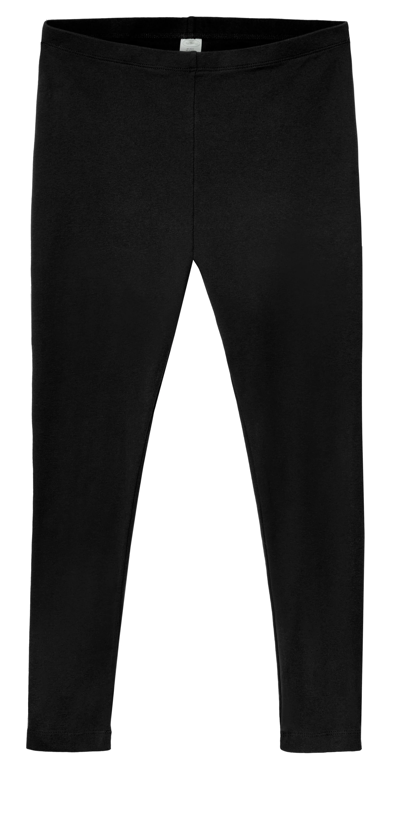 Women's Soft 100% Cotton Petite Leggings | Black - Remutear