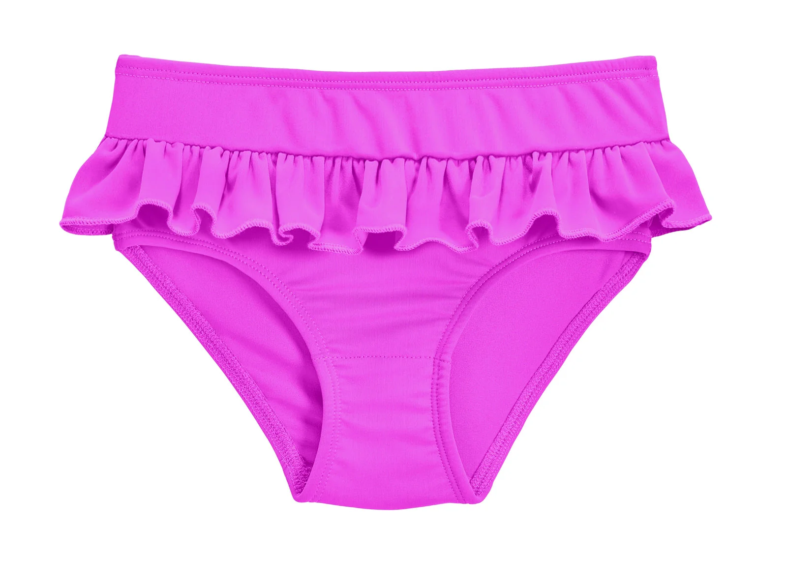 Girls UPF 50+ Ruffle Swim Briefs | Deep Purple - Remutear