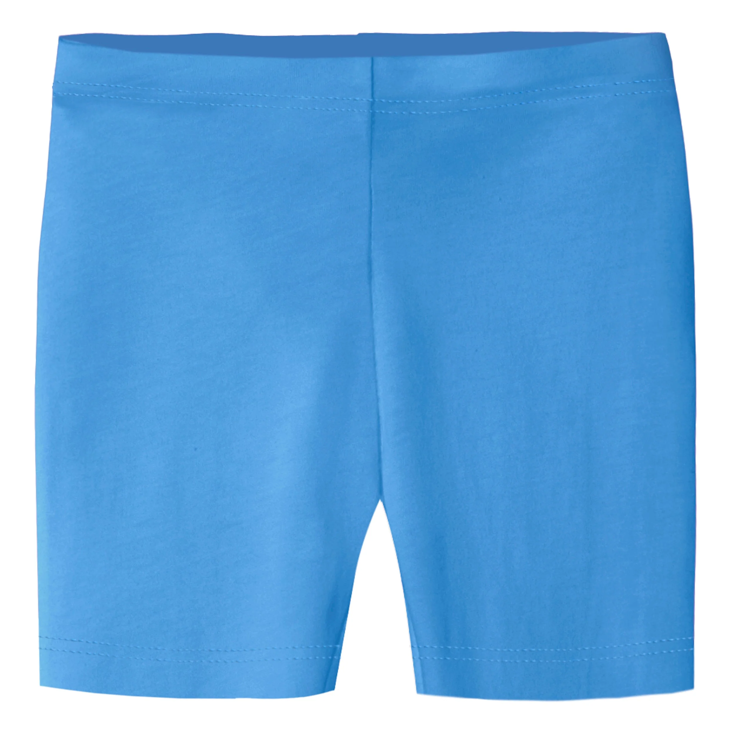 Girls Soft 100% Cotton Bike Shorts | Bright Blue - Remutear