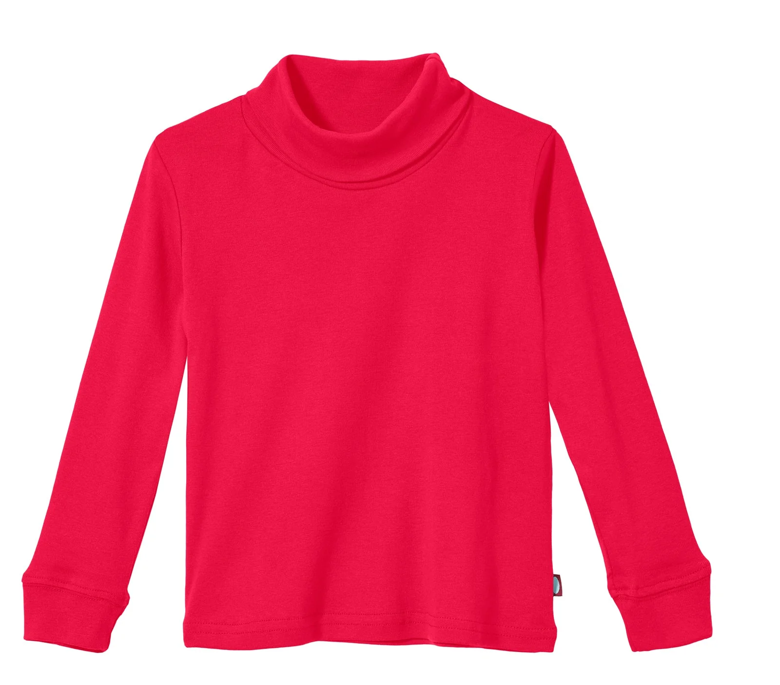 Boys and Girls Soft Cotton Turtleneck  | Candy Apple - Remutear