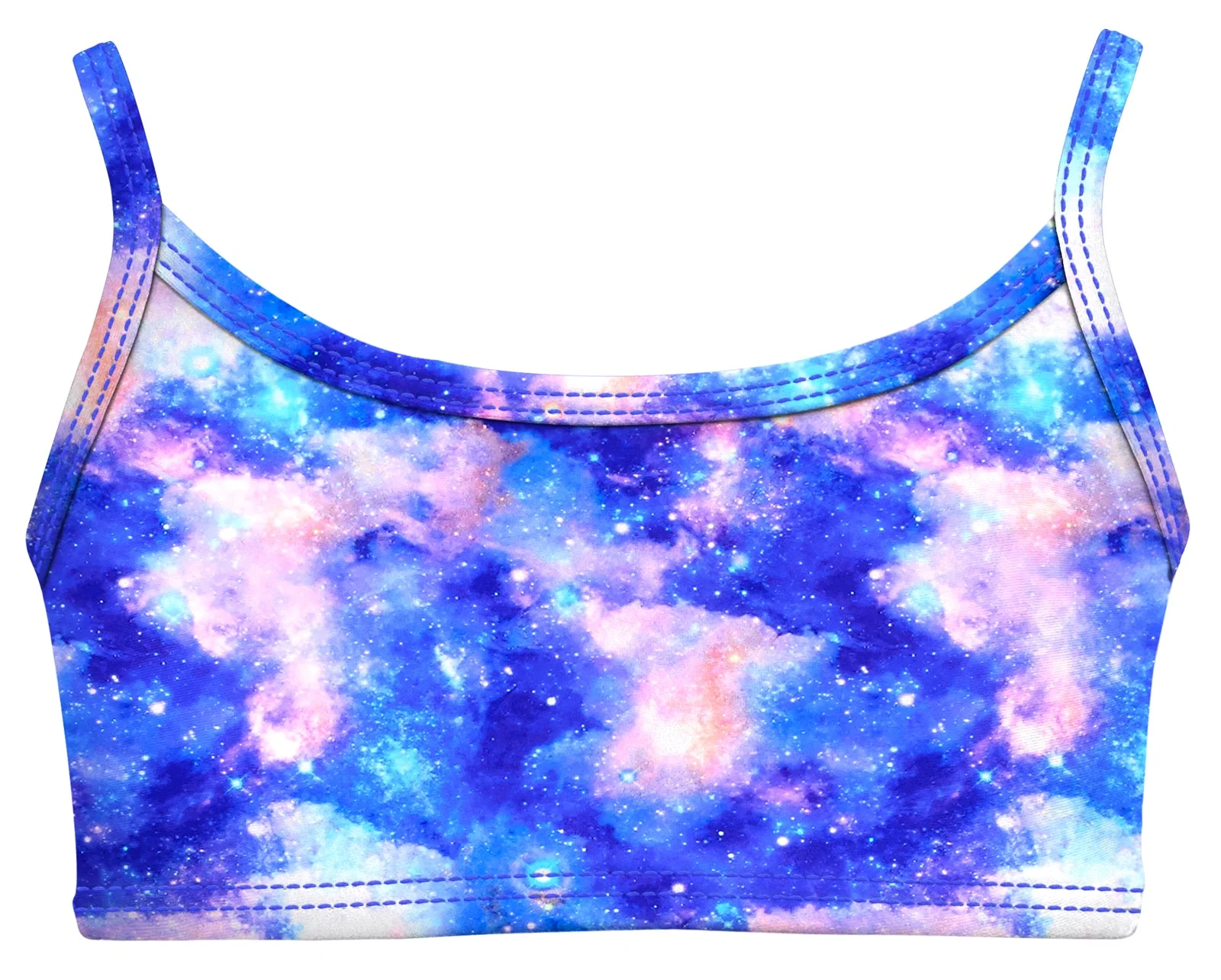 Girls UPF 50+ Printed Bikini Swim Top  | Galaxy Swim - Remutear