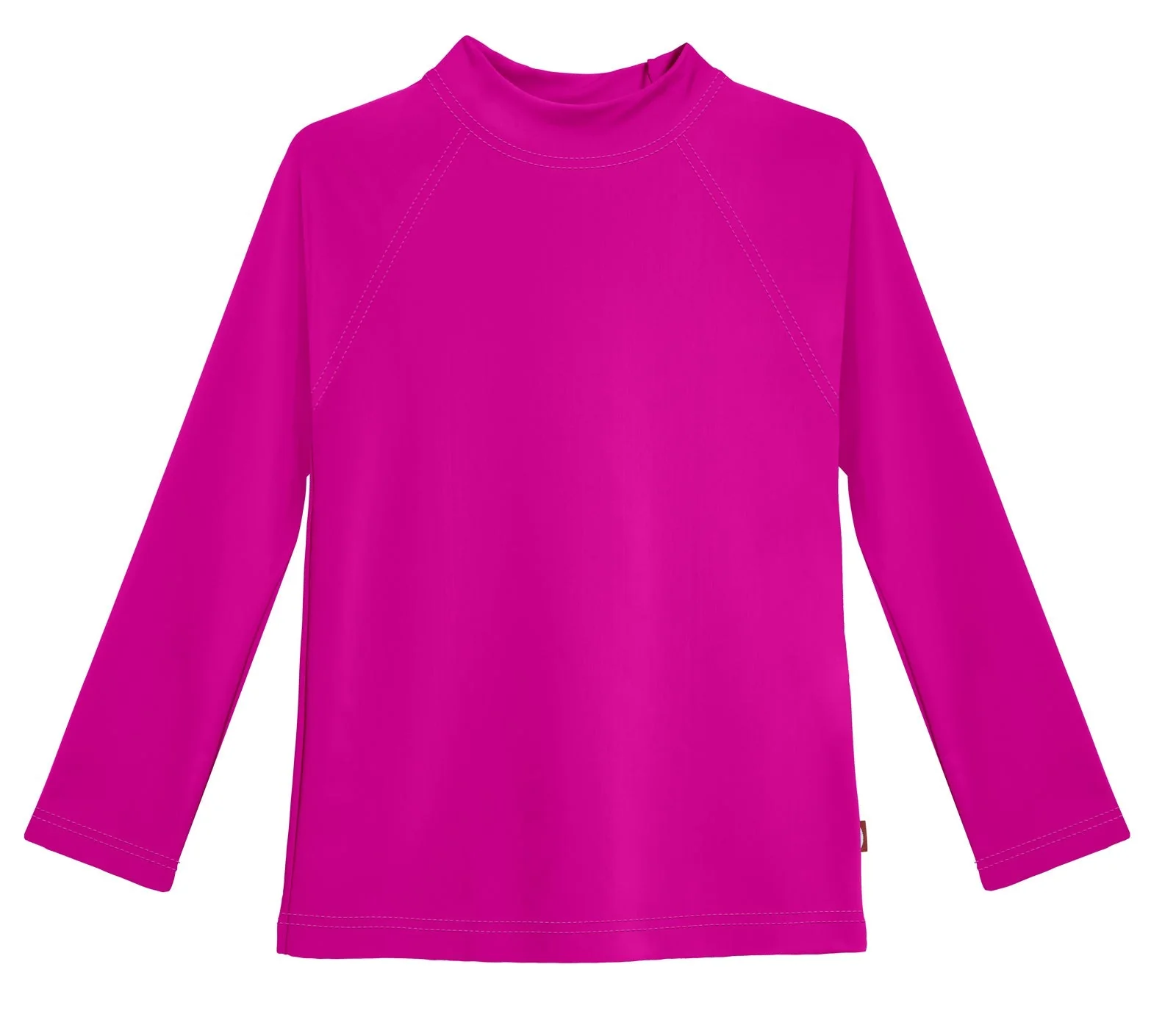 Girls Recycled Nylon UPF 50+ Long Sleeve Rashguard | Hot Pink - Remutear