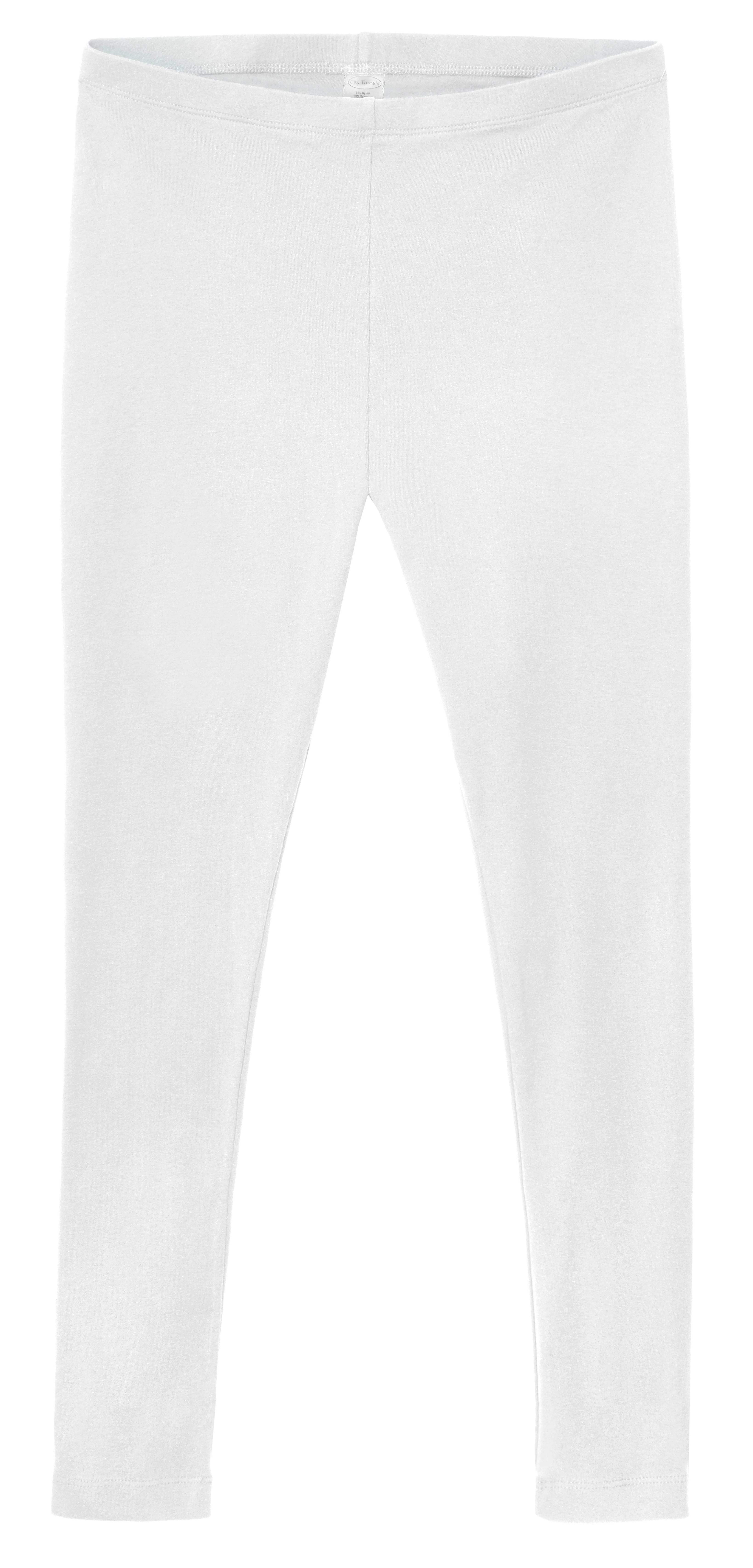 Women's Soft 100% Organic Cotton Leggings | White - Remutear