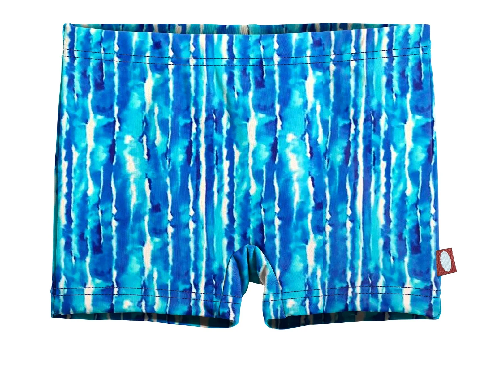 Girls UPF 50+ Printed Swim Boy Shorts  | Water Tie Dye - Remutear