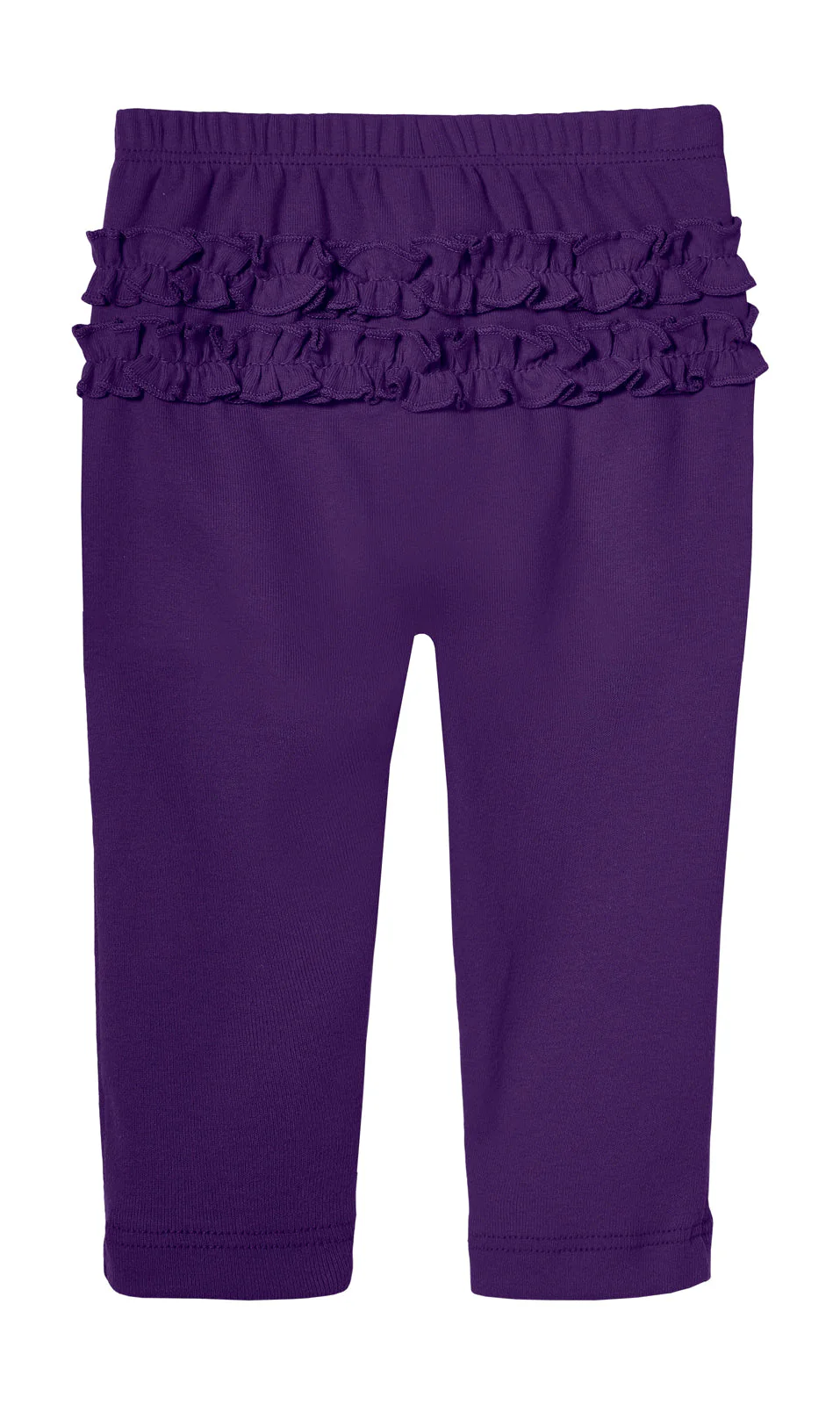Baby Ruffle Butt Soft Cotton Leggings | Purple - Remutear