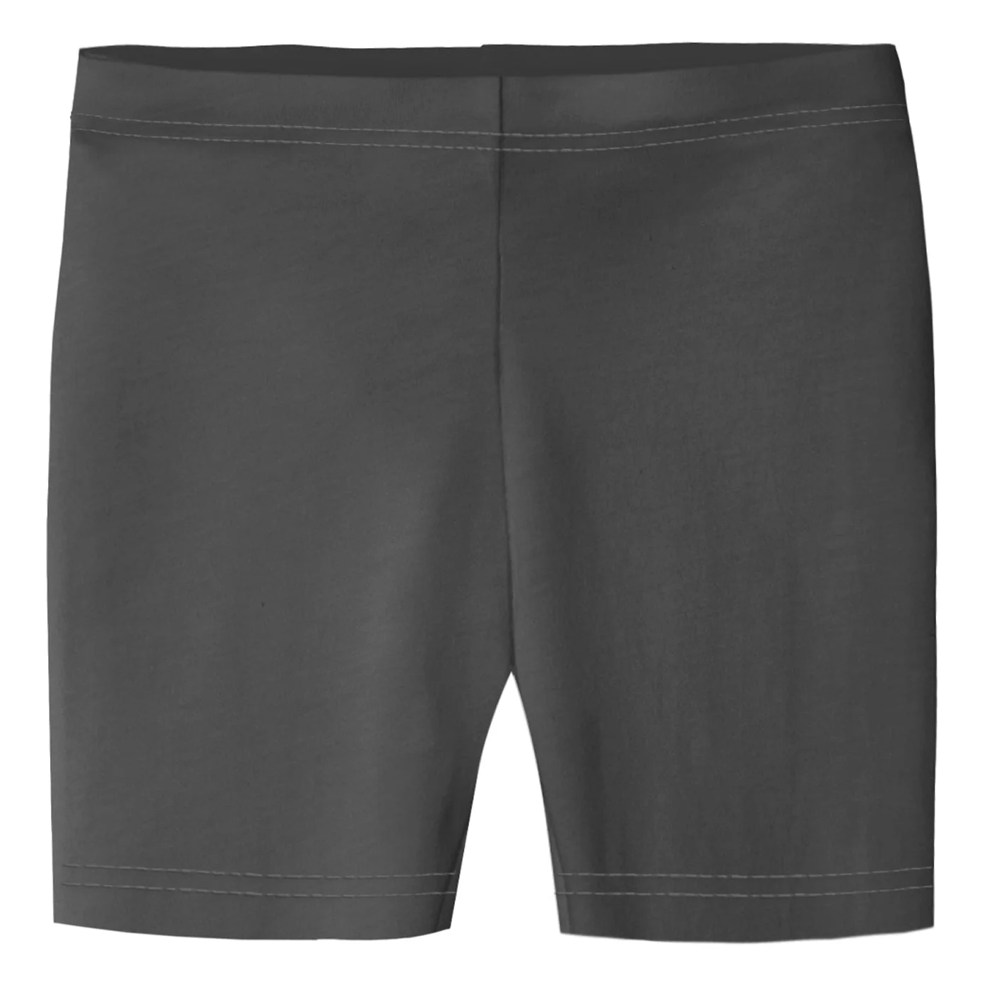 Girls Soft 100% Cotton Bike Shorts | Charcoal - Remutear