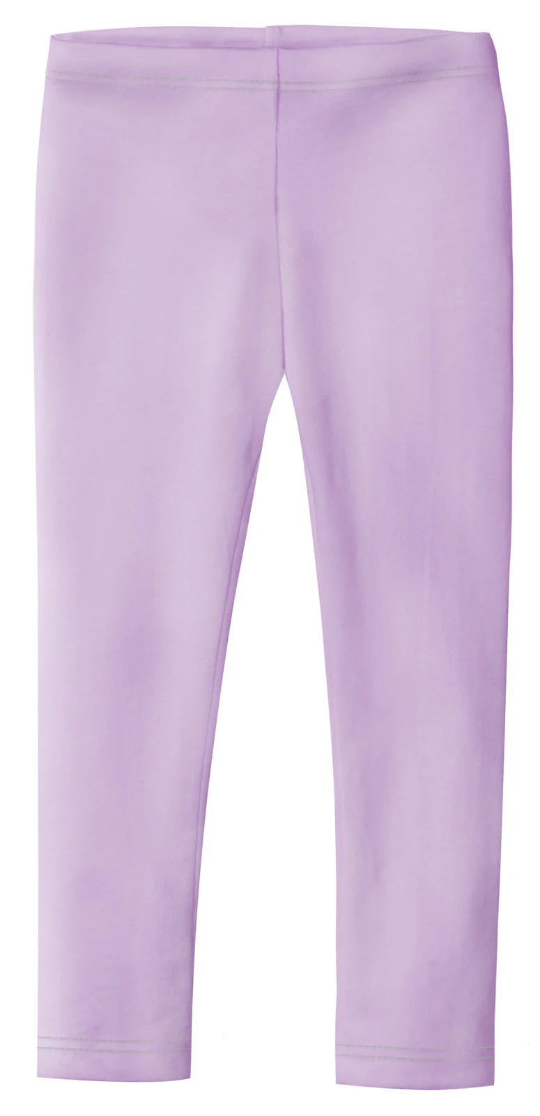 Girls Soft 100% Cotton Solid Colored Leggings | Lavender - Remutear