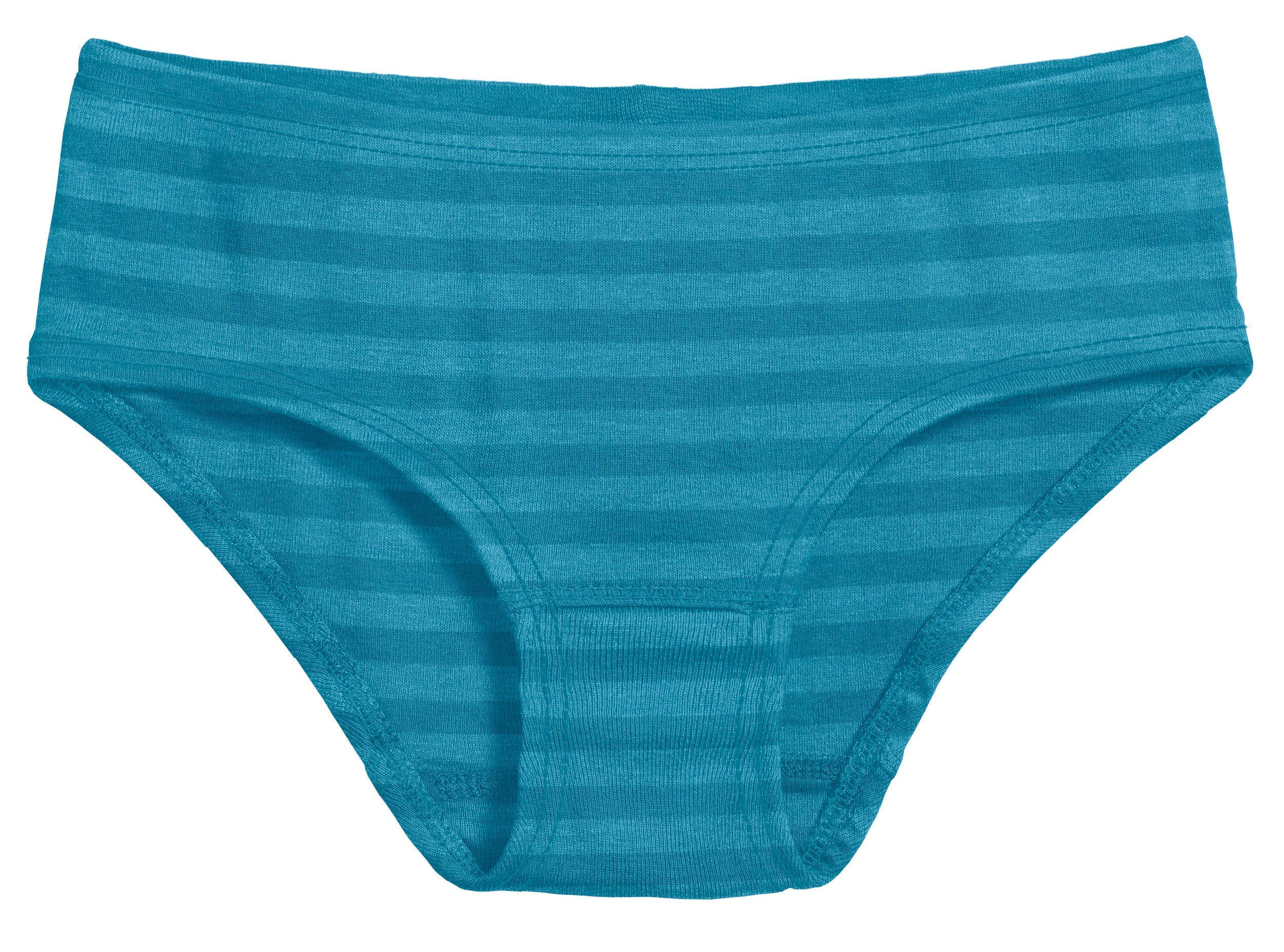 Girls Soft Stripe Brief | Teal - Remutear
