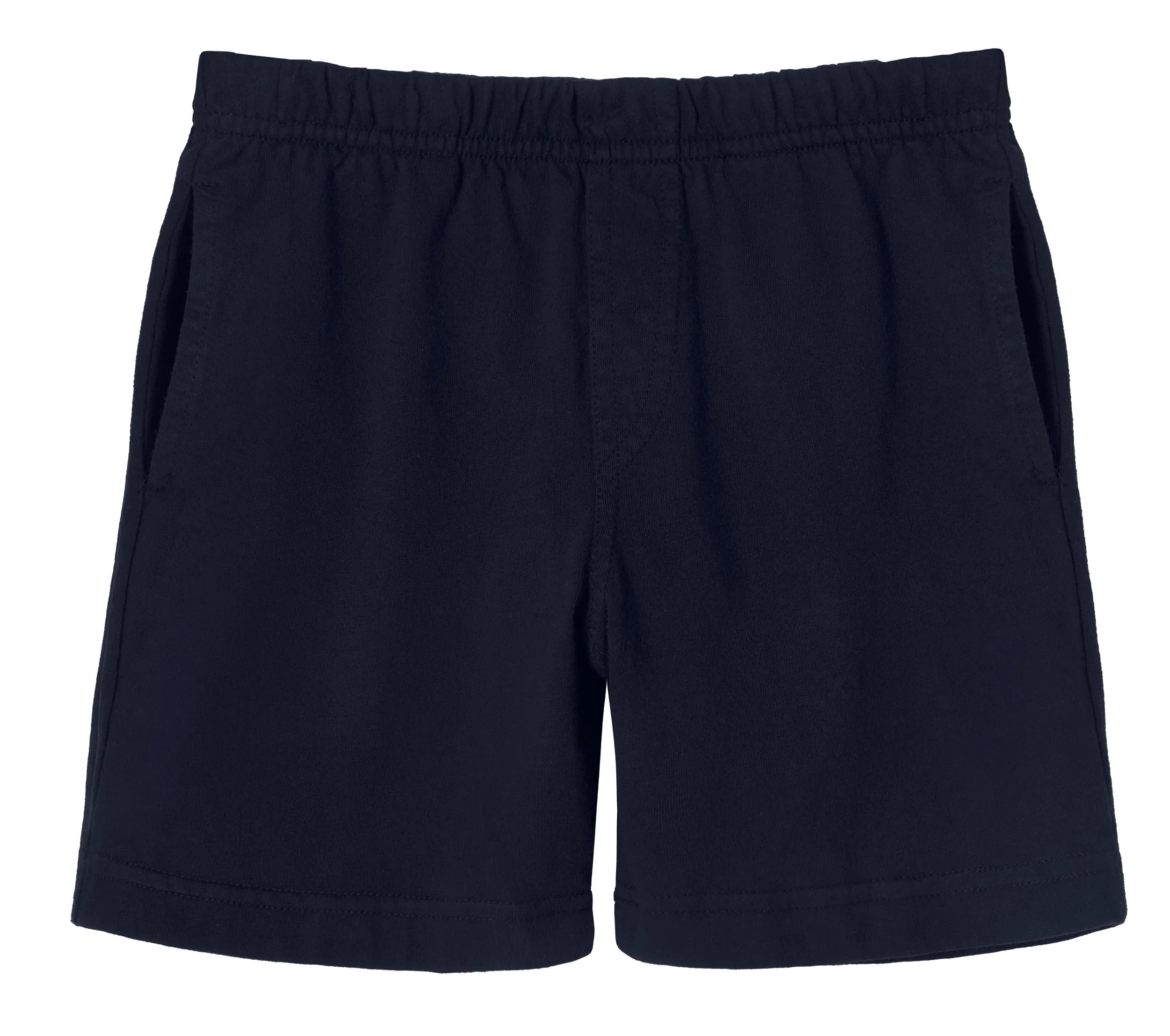 Boys Soft Cotton UPF 50+ Above-Knee Side Pocket Shorts | Dark Navy - Remutear