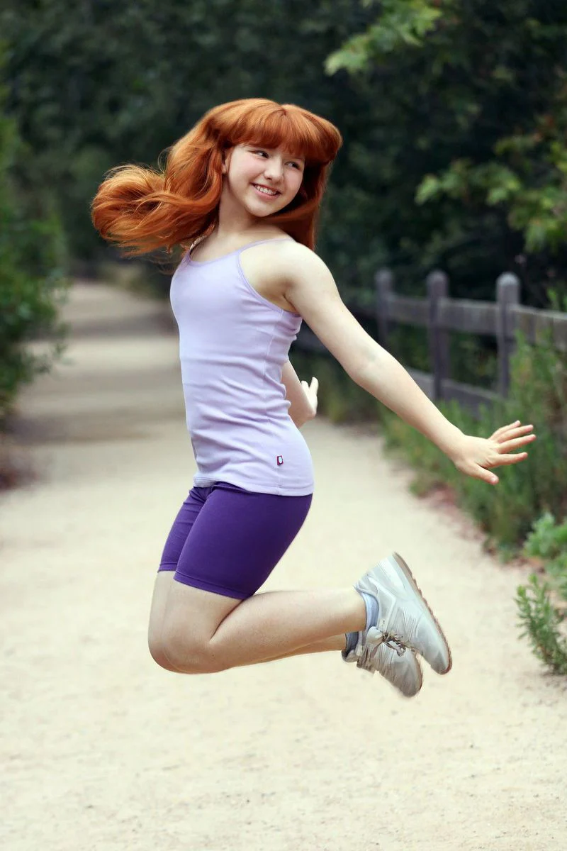 Girls Soft Cotton Long Bike Shorts | Khaki - Remutear