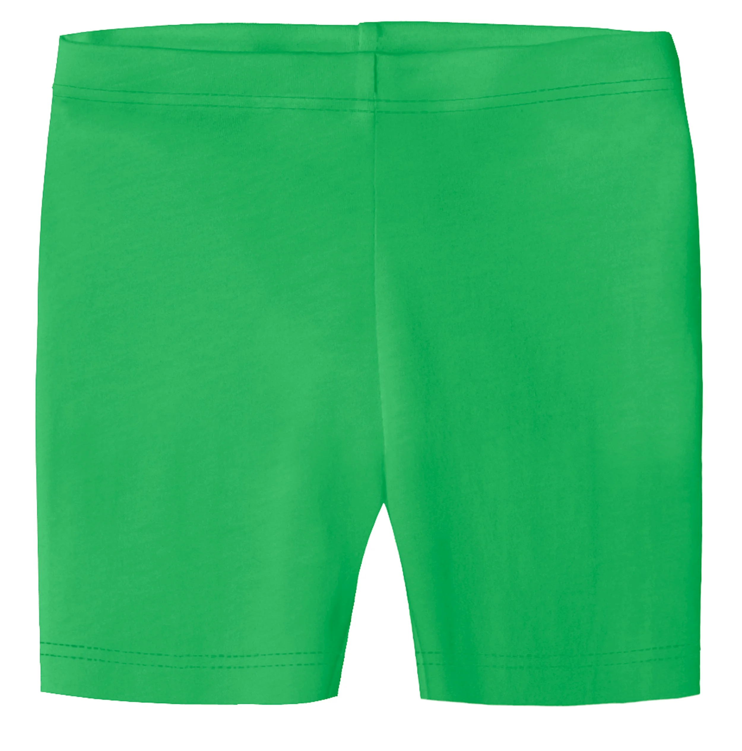 Girls Soft Organic Cotton Bike Shorts | Elf Green - Remutear