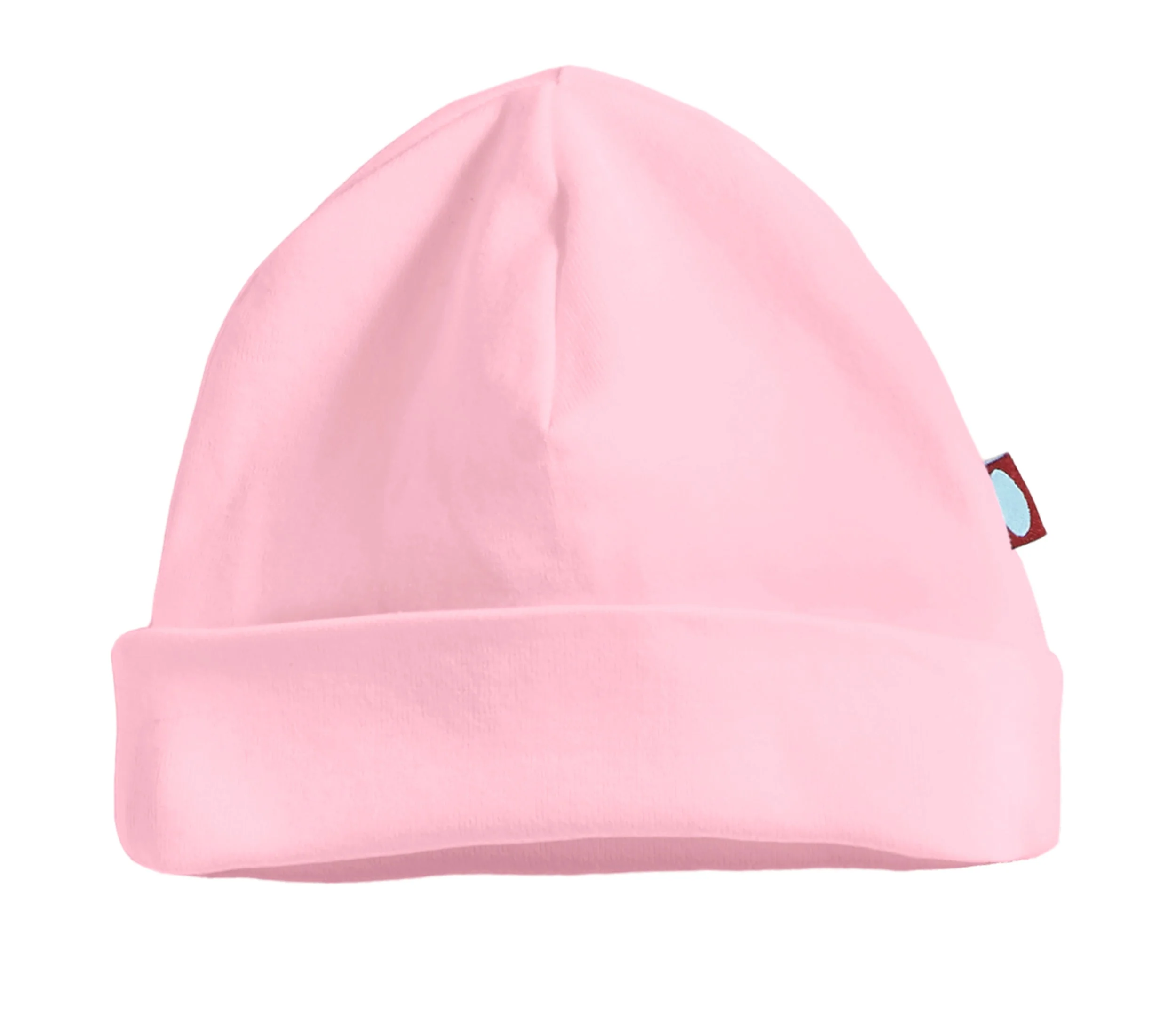 Super-Soft Organic Cotton Baby Rib Beanie Hat| Bright Light Pink - Remutear