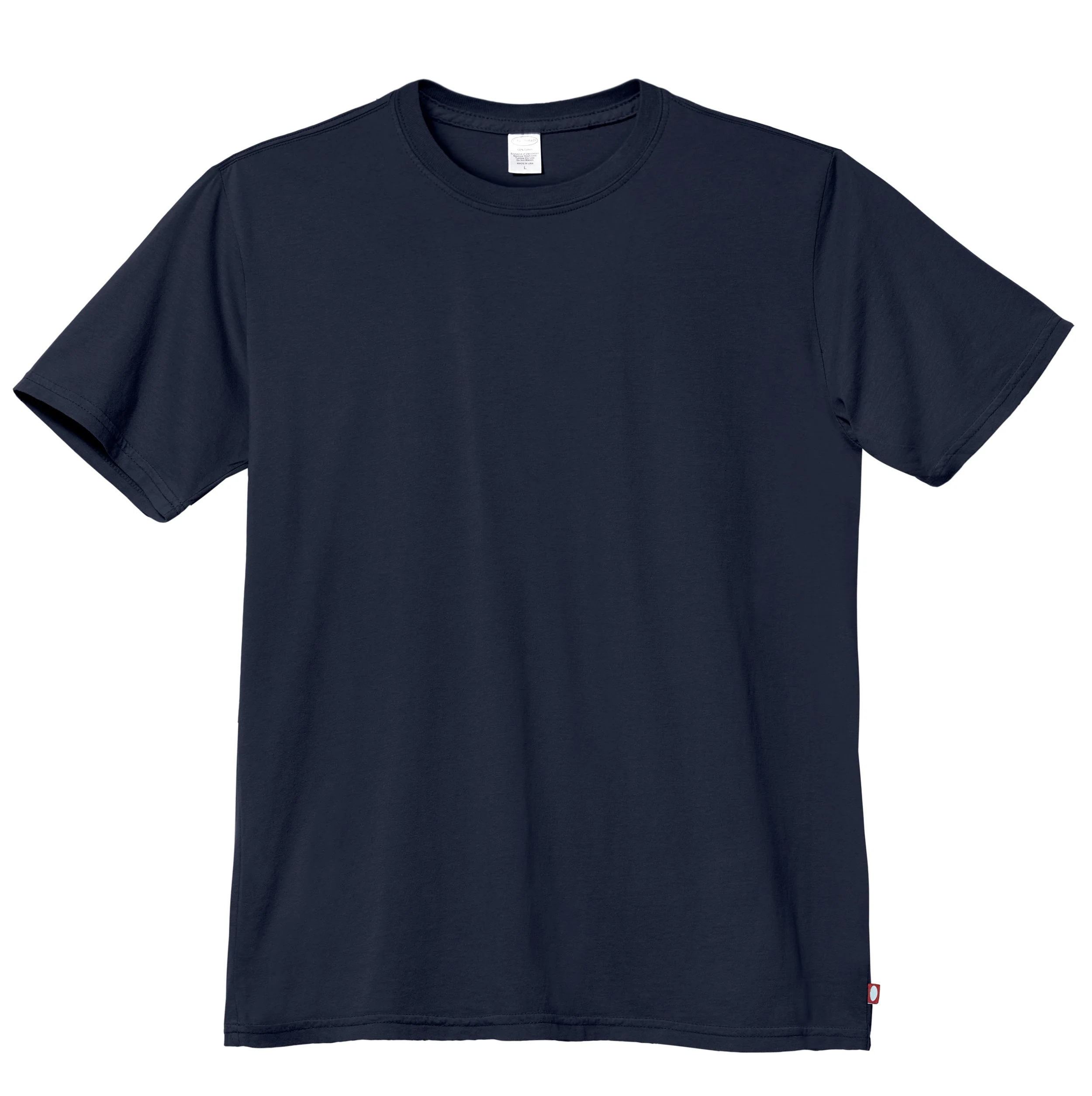 Men's Soft Organic Cotton Short Sleeve Crew Tee | Navy - Remutear