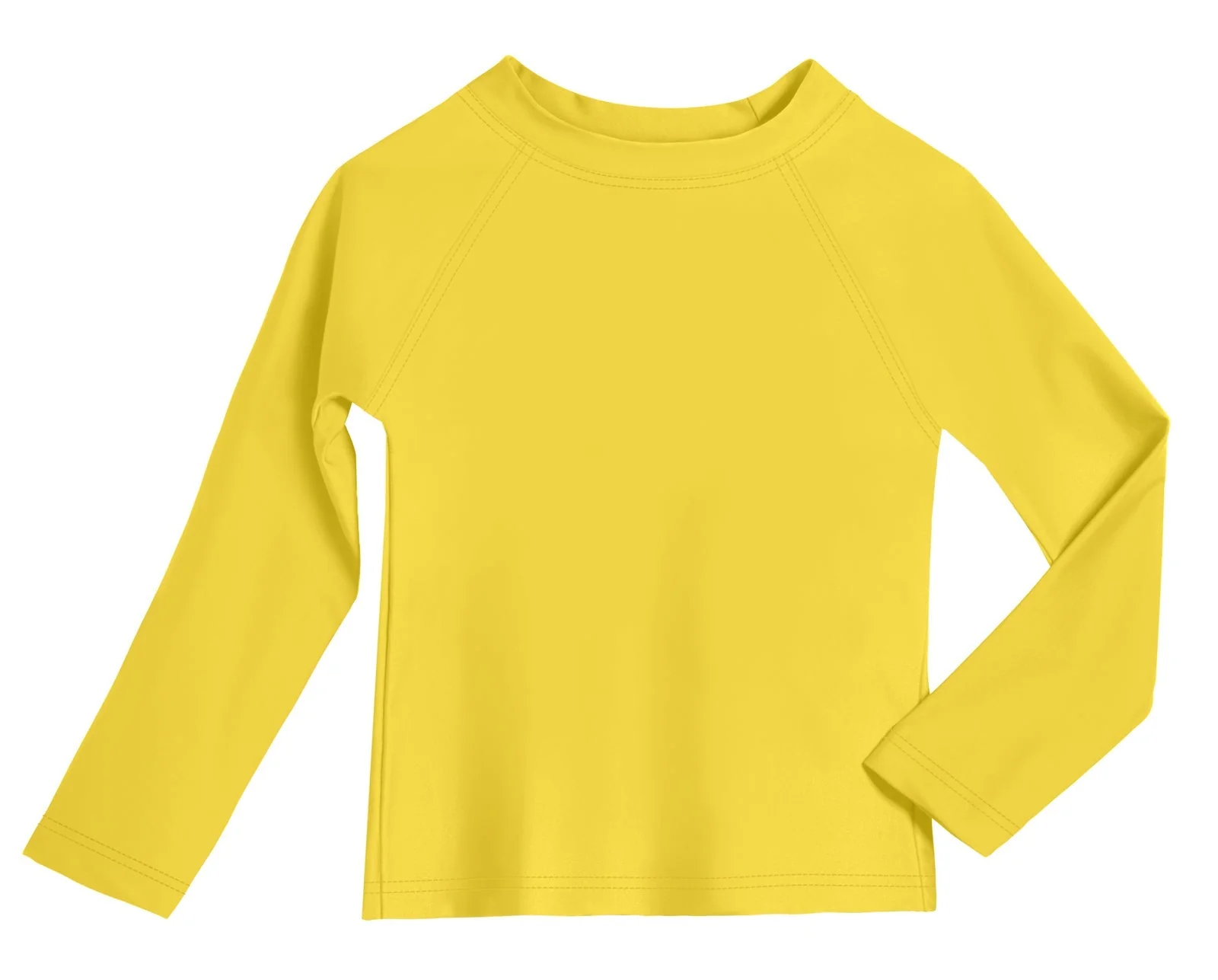 Boys UPF 50+ Recycled Nylon Long Sleeve Rashguard | Yellow - Remutear