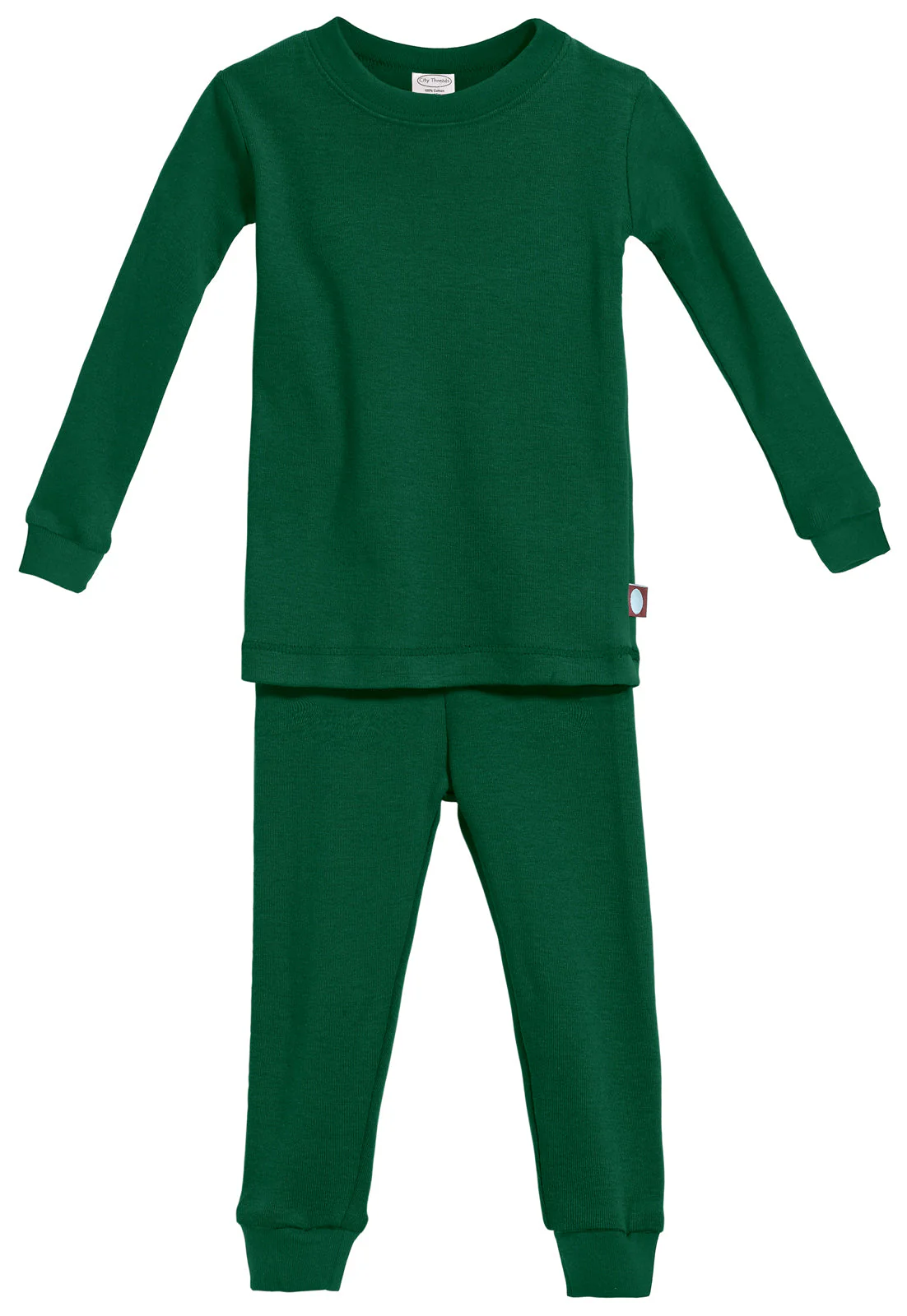 Boys and Girls Soft Organic Cotton Snug Fit Pajama Sets  | Forest Green - Remutear