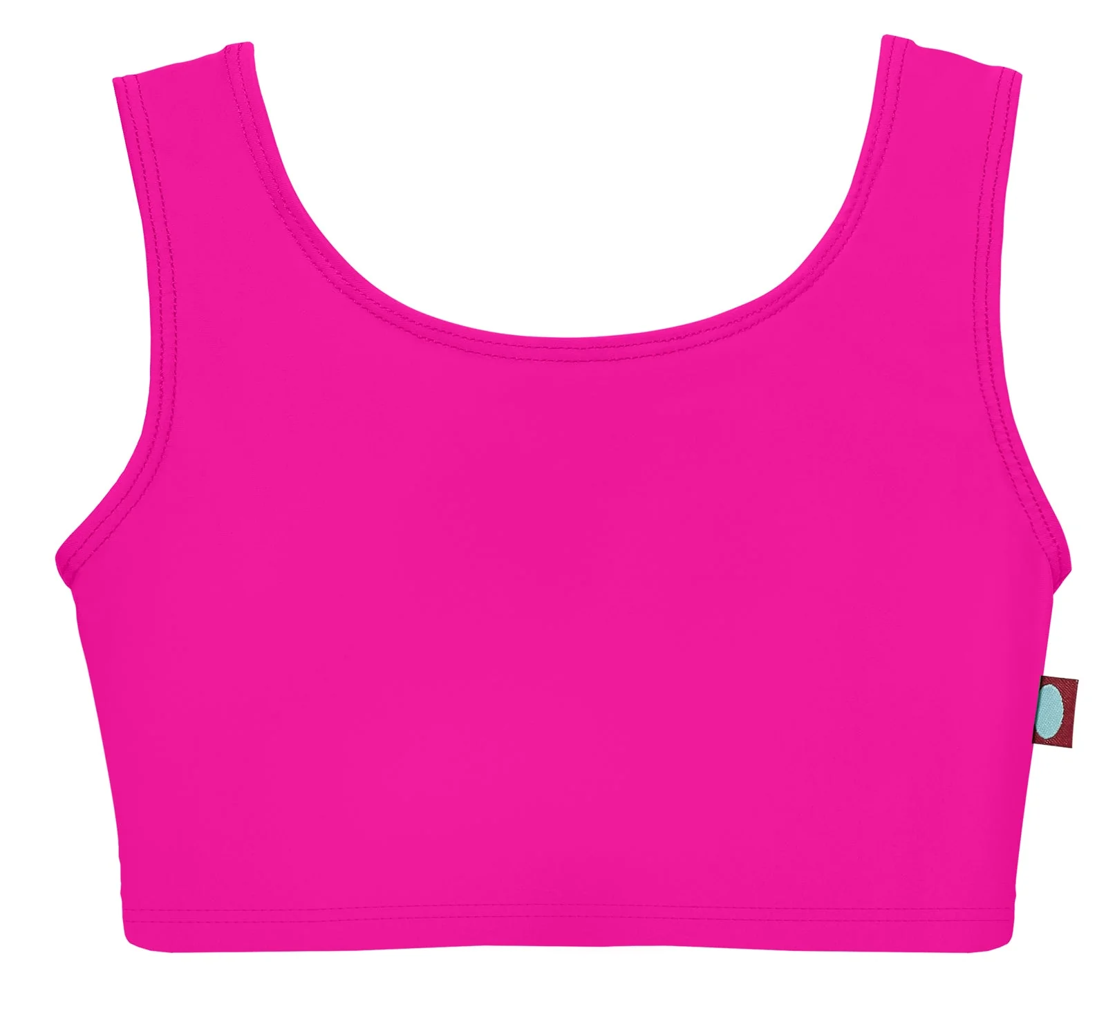 Girls UPF 50+ Bikini Swim Tank | Hot Pink - Remutear