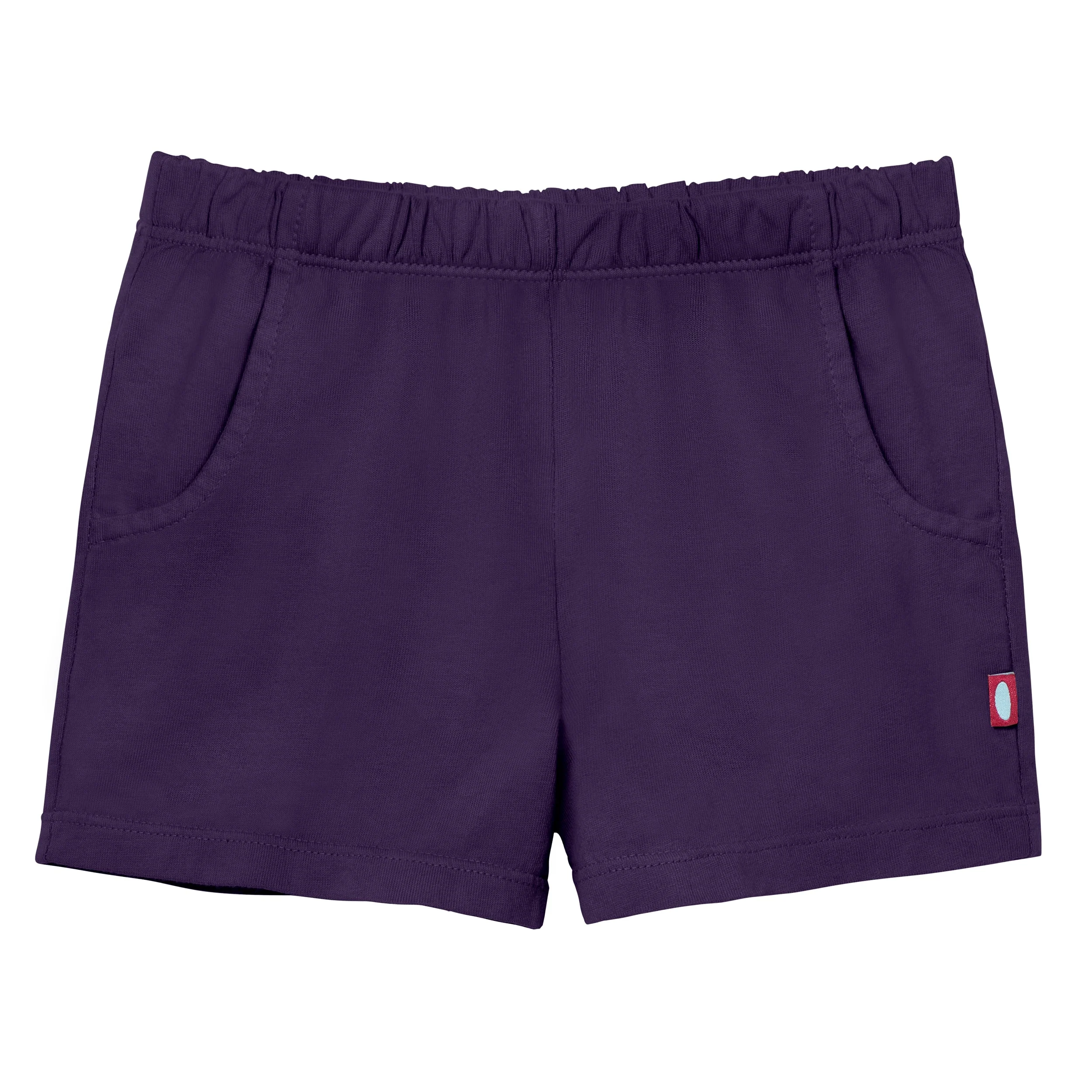 Girls Soft Cotton UPF 50+ Jersey Pocket Shorts | Purple - Remutear