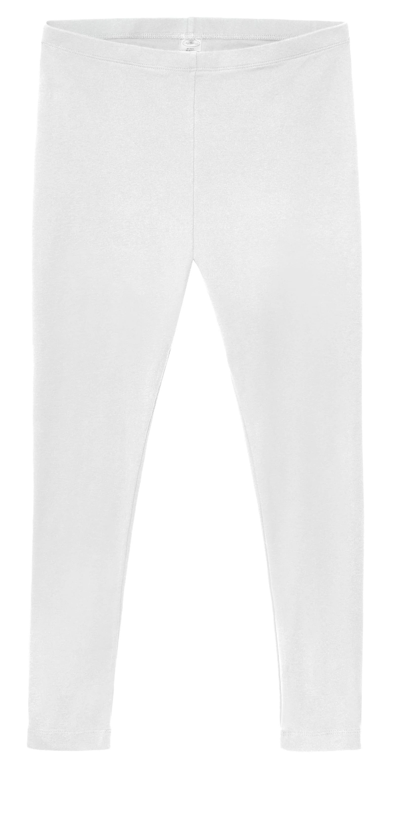 Women's Soft 100% Cotton Petite Leggings | White - Remutear