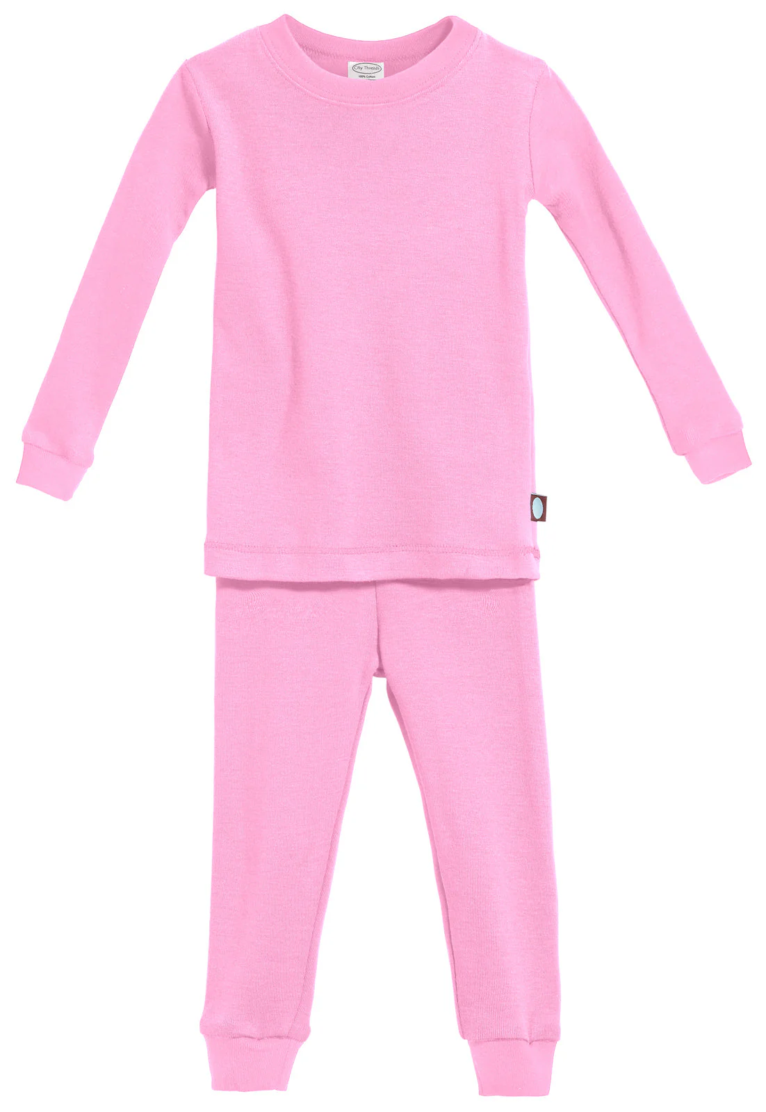 Boys and Girls Soft Organic Cotton Snug Fit Pajama Sets   | Medium Pink - Remutear